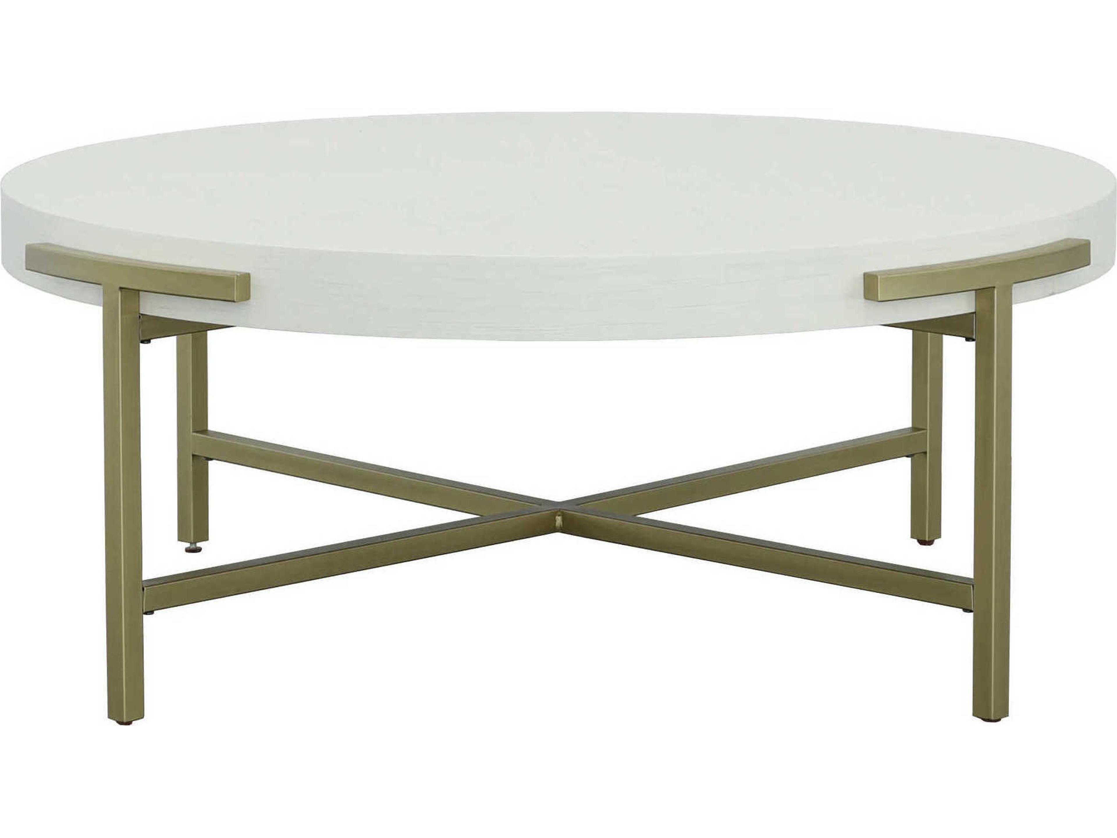 Fairfield Chair East Camden Round Marble Pearl Coffee Table