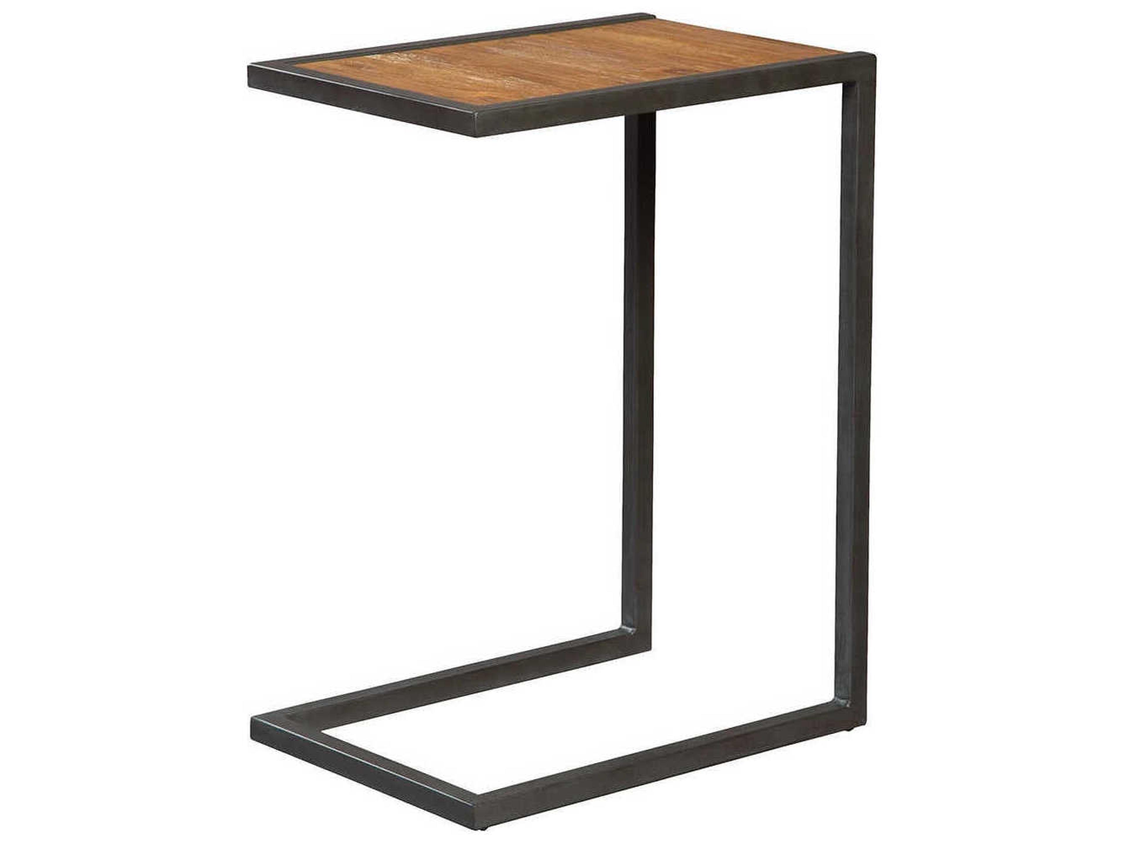 Boone Forge Rectangular Wood Weather Pecan End Table