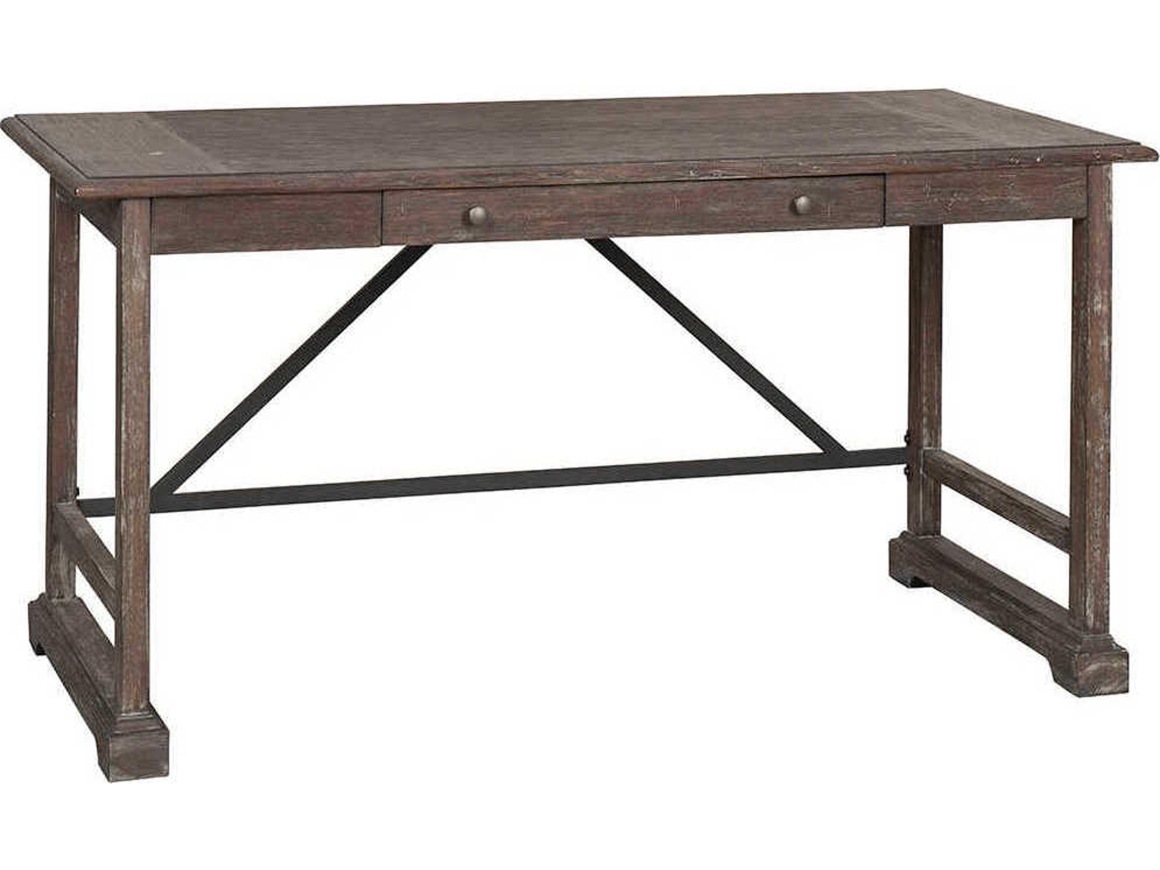 Rustique Brown Ash Wood Writing Desk