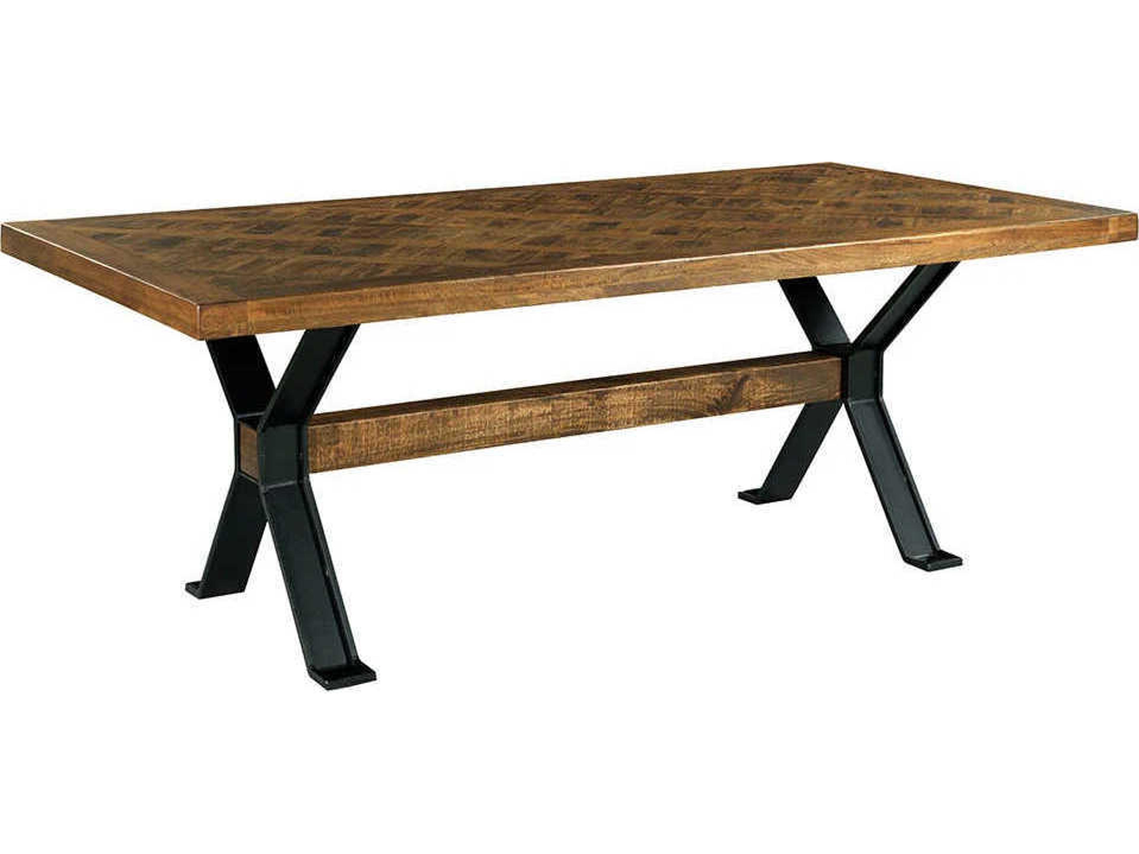 St Florian Rectangular Wood Charred Ecru Dining Table