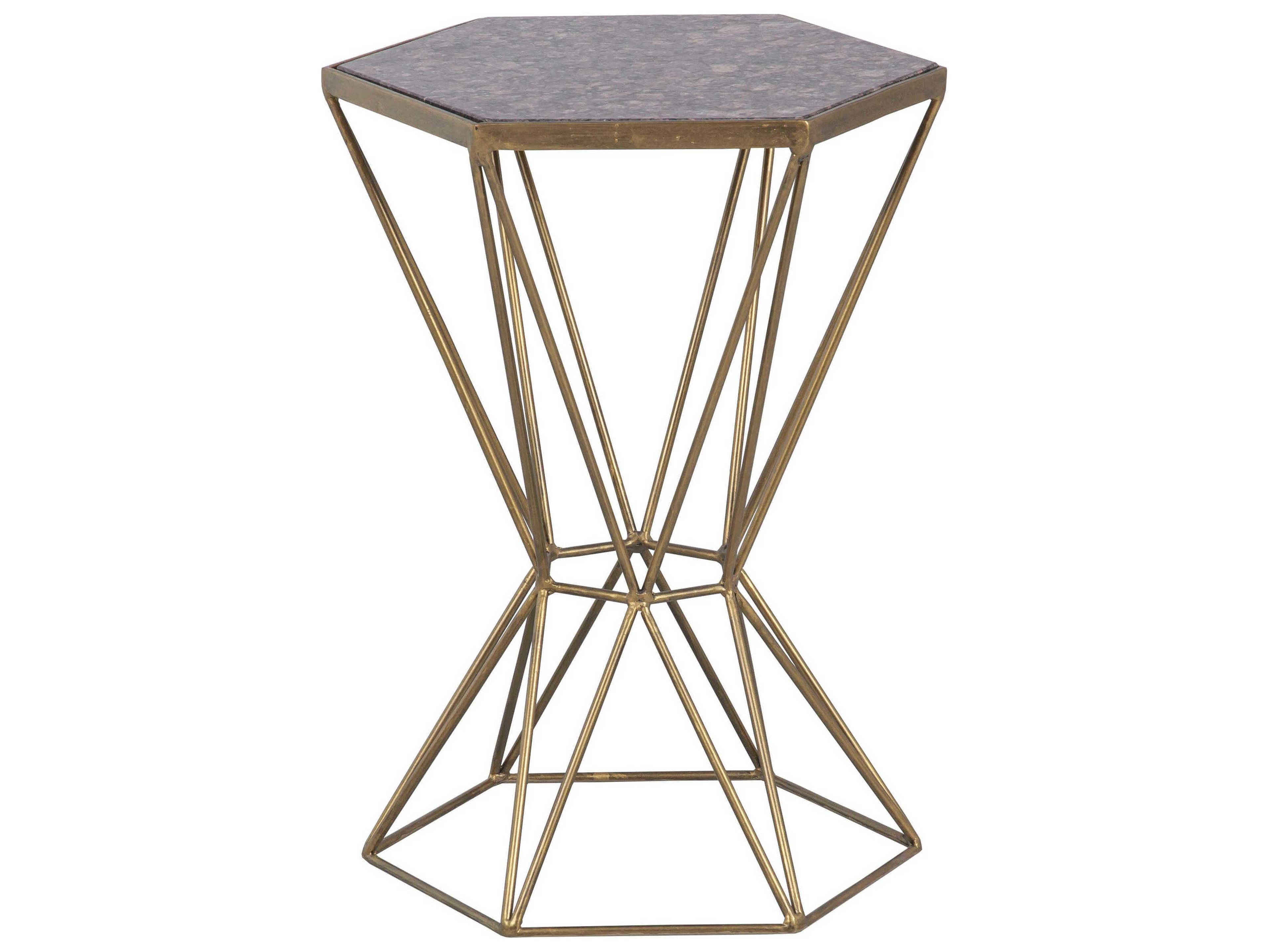 Fairfield Chair La Bella Hexagon Marble End Table