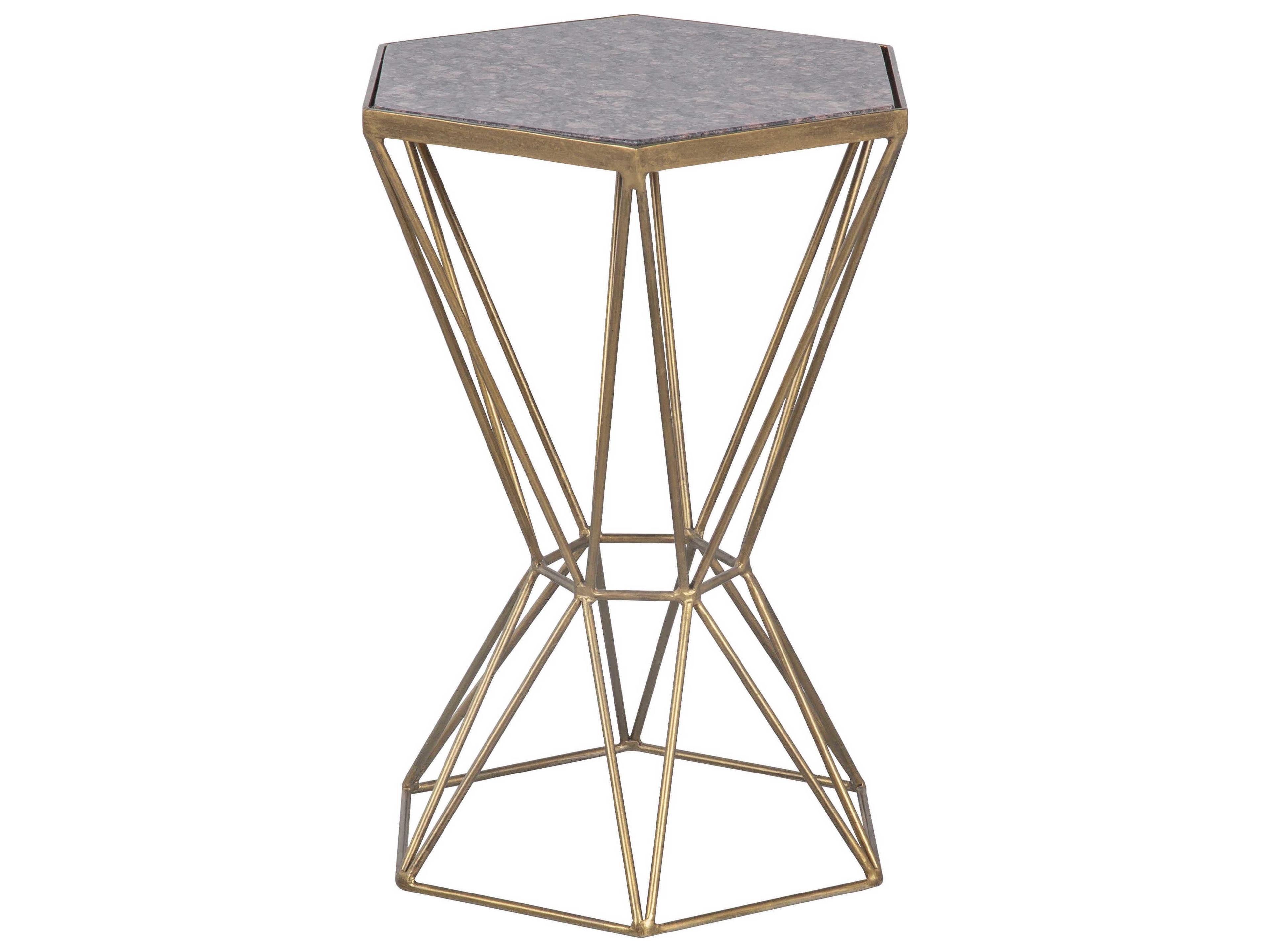 Fairfield Chair La Bella Hexagon Marble End Table