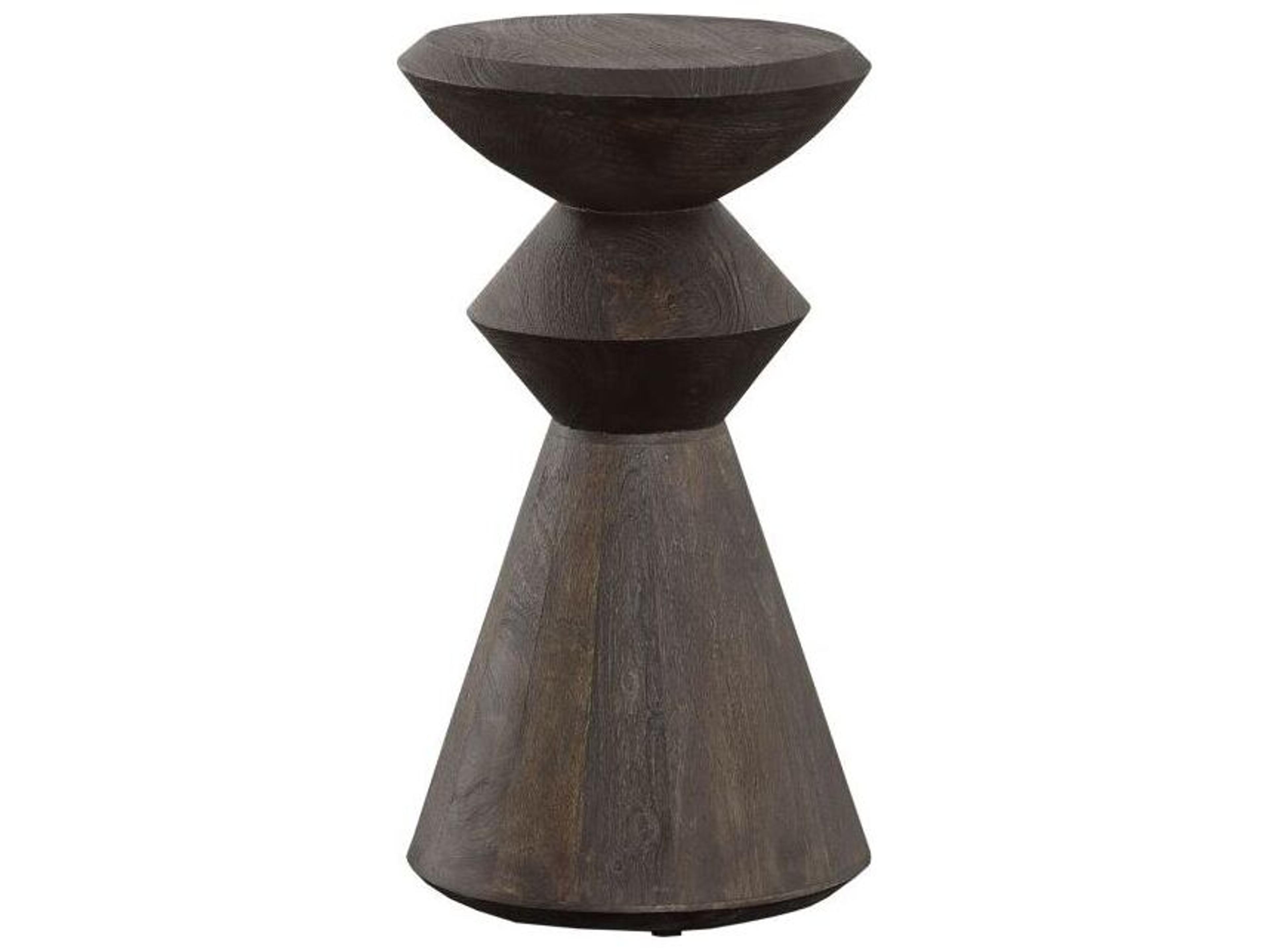 Sundries Round Wood End Table