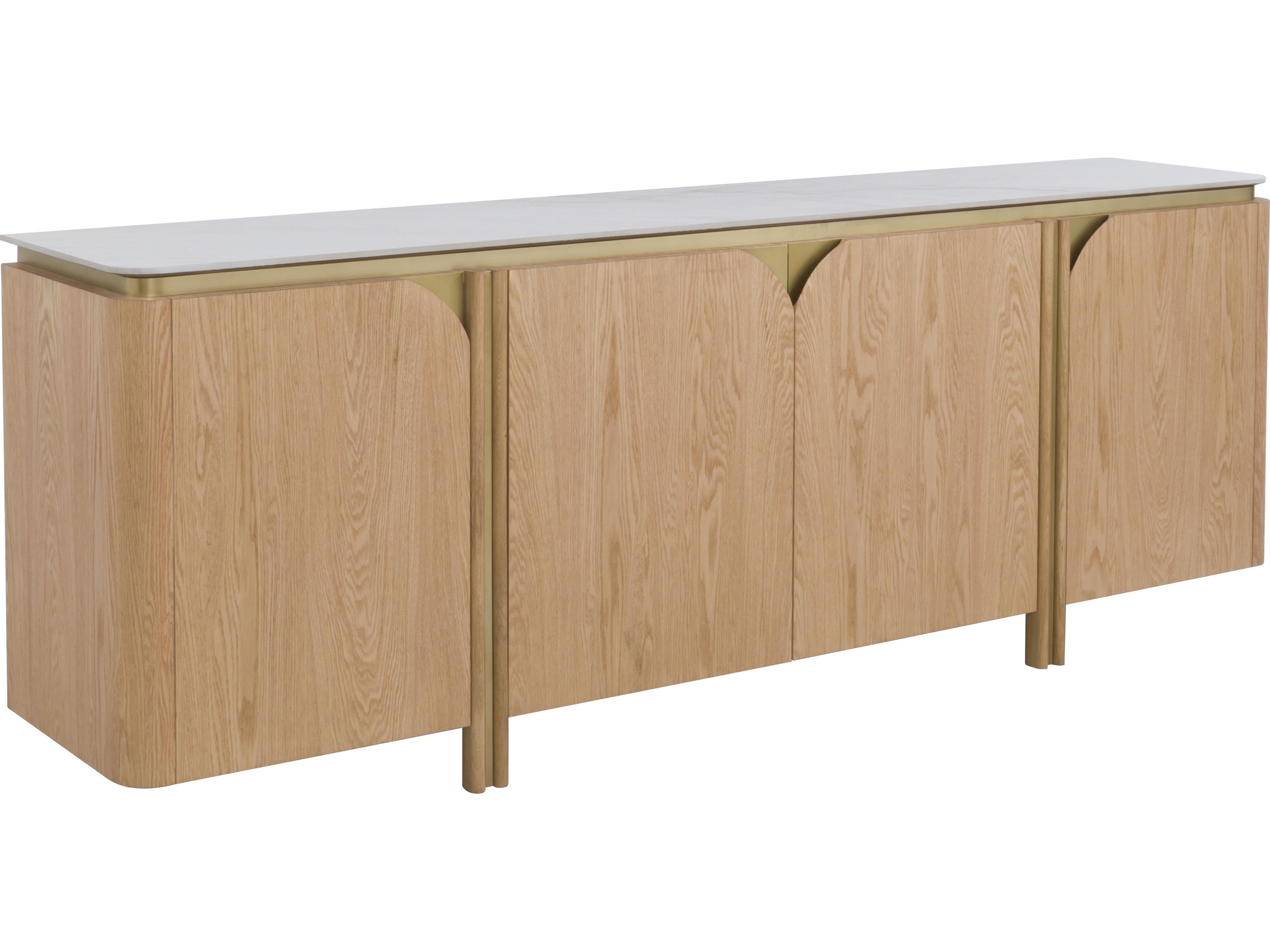 Portobello 86" Oak Wood Sideboard