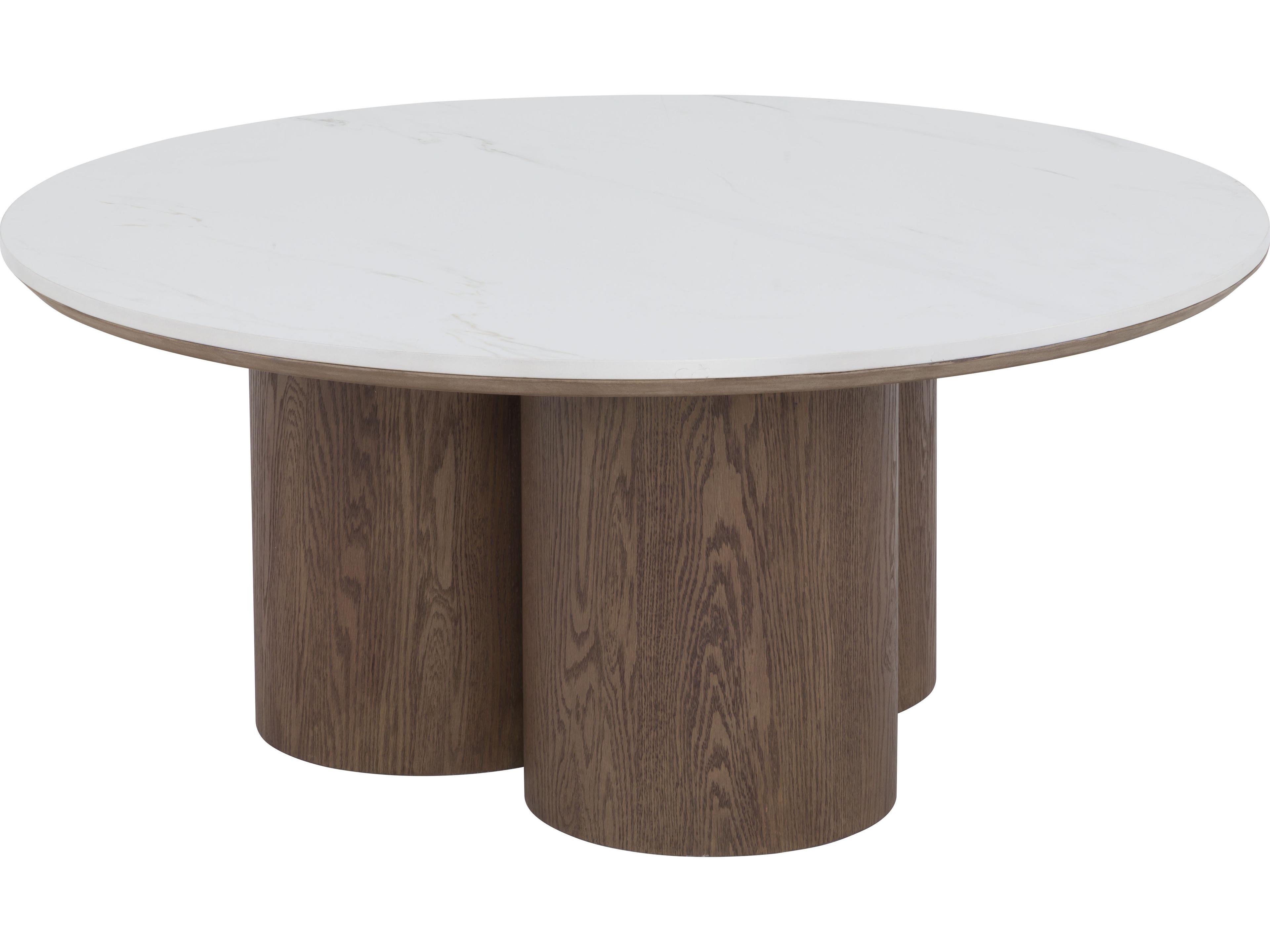 Parker Round Stone Coffee Table