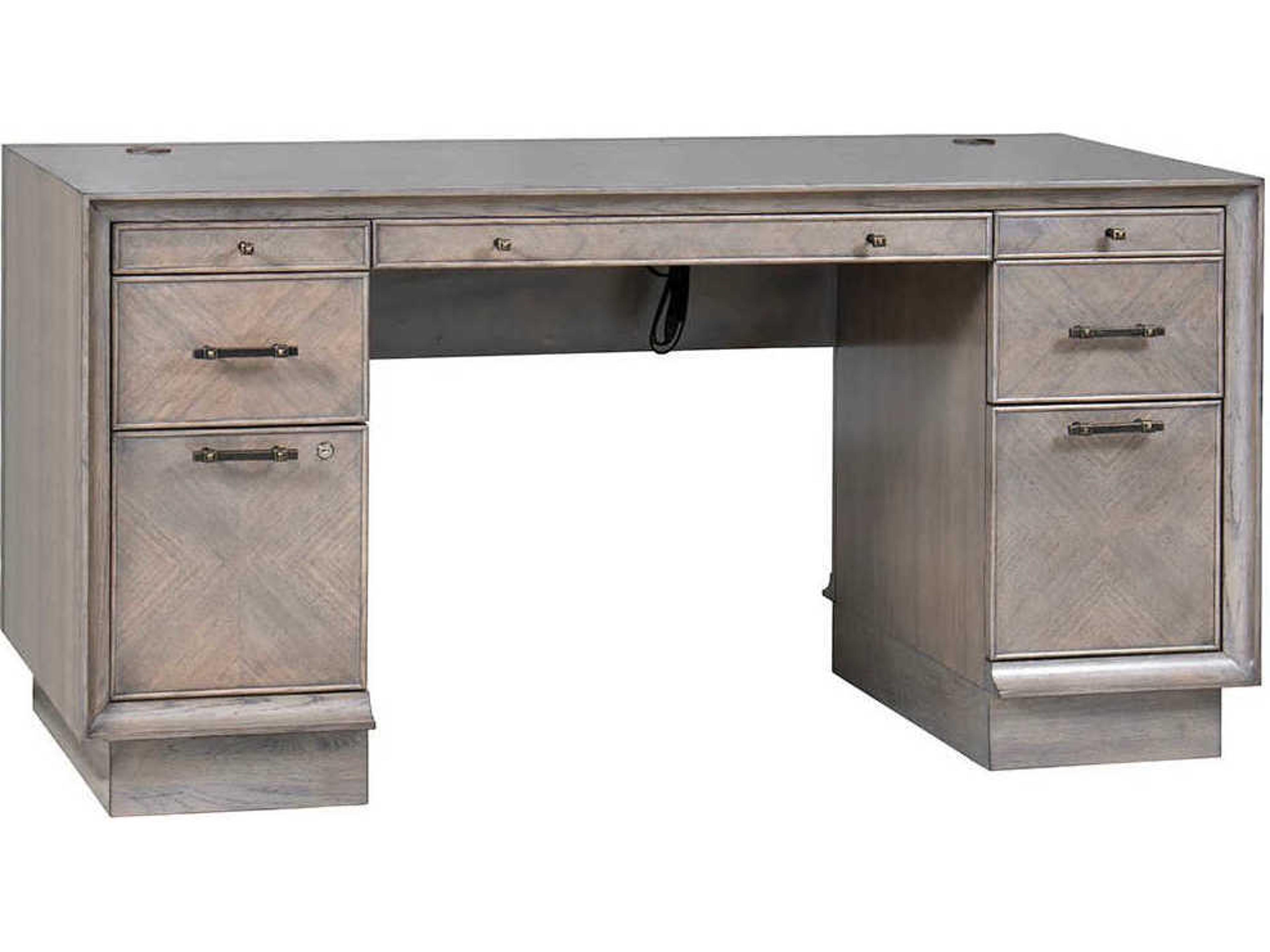 Expedition Grecian Clay Brown Oak Wood Writing Desk