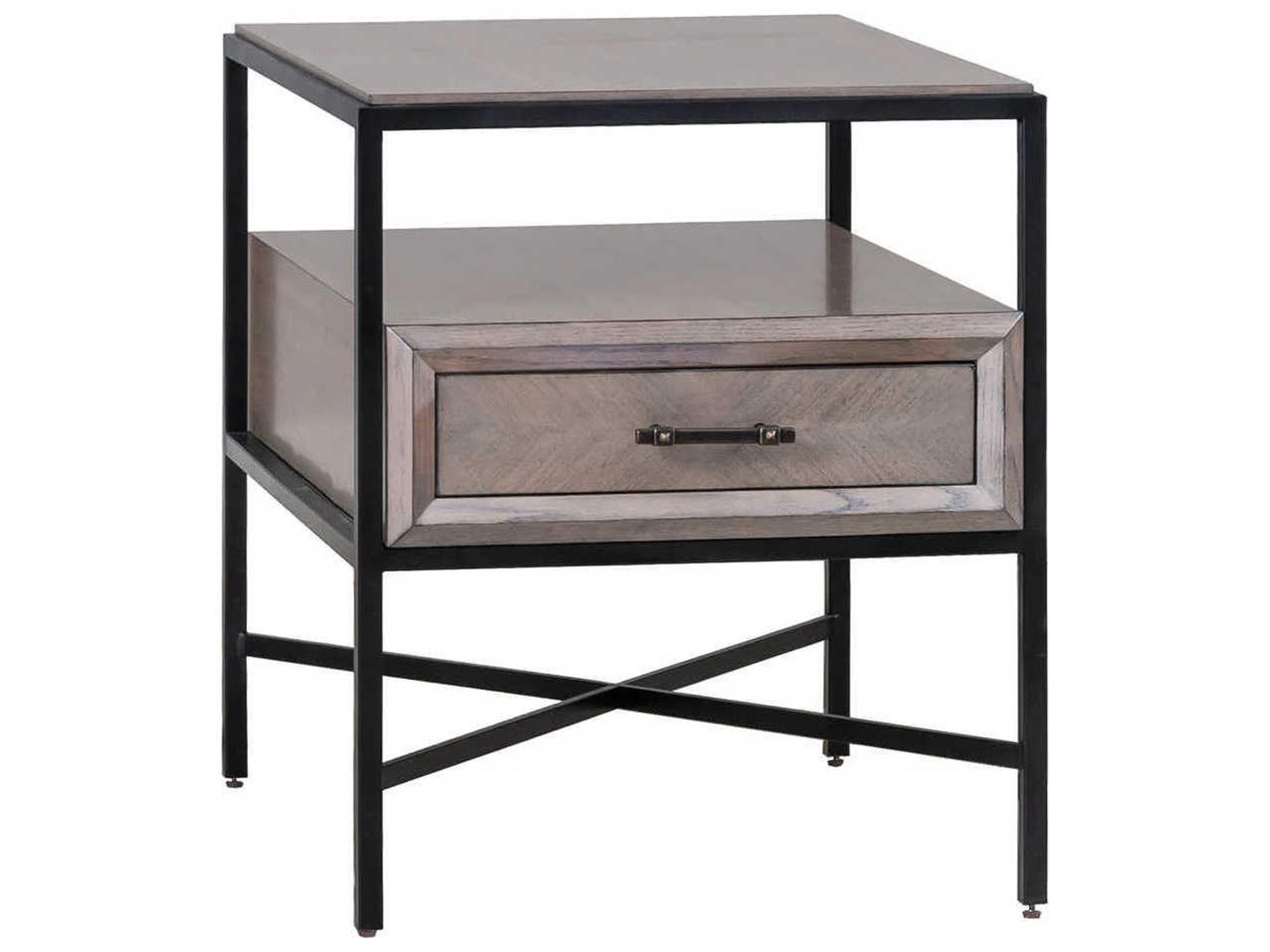 Expedition Rectangular Wood Grecian Clay End Table