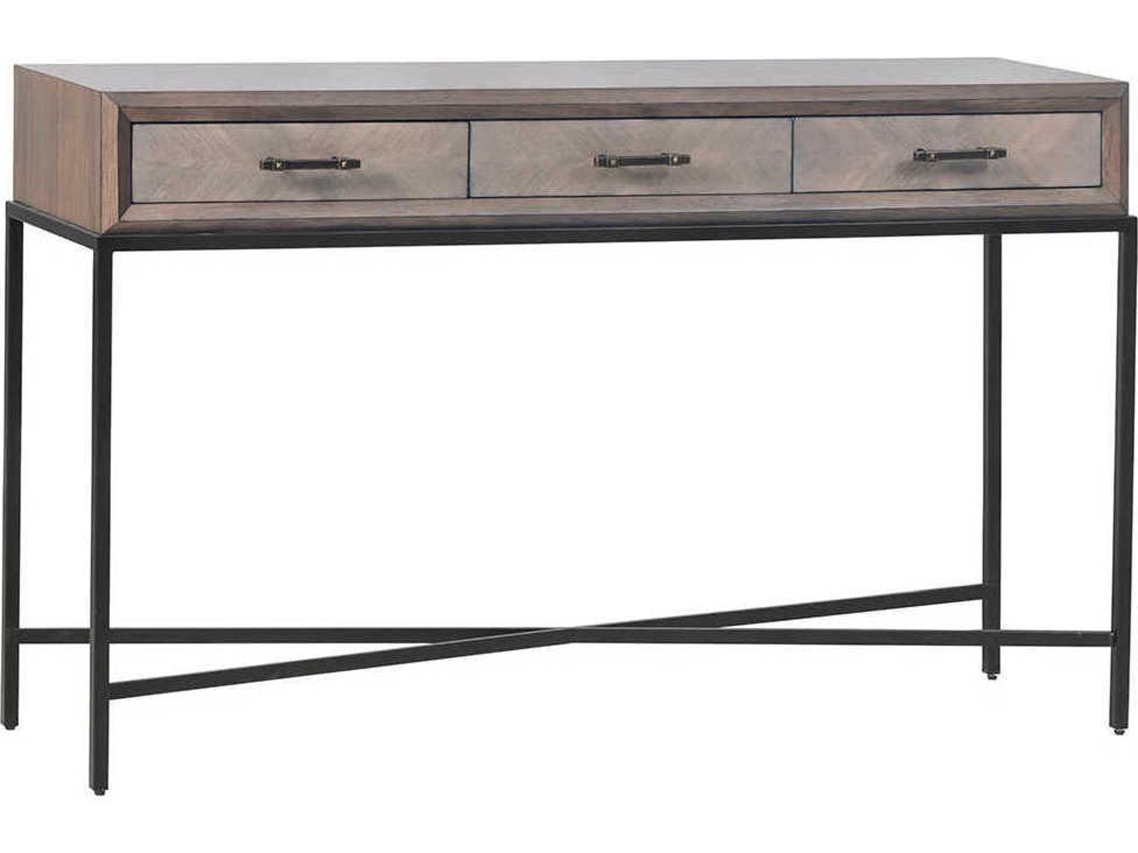 Expedition Rectangular Wood Grecian Clay Console Table