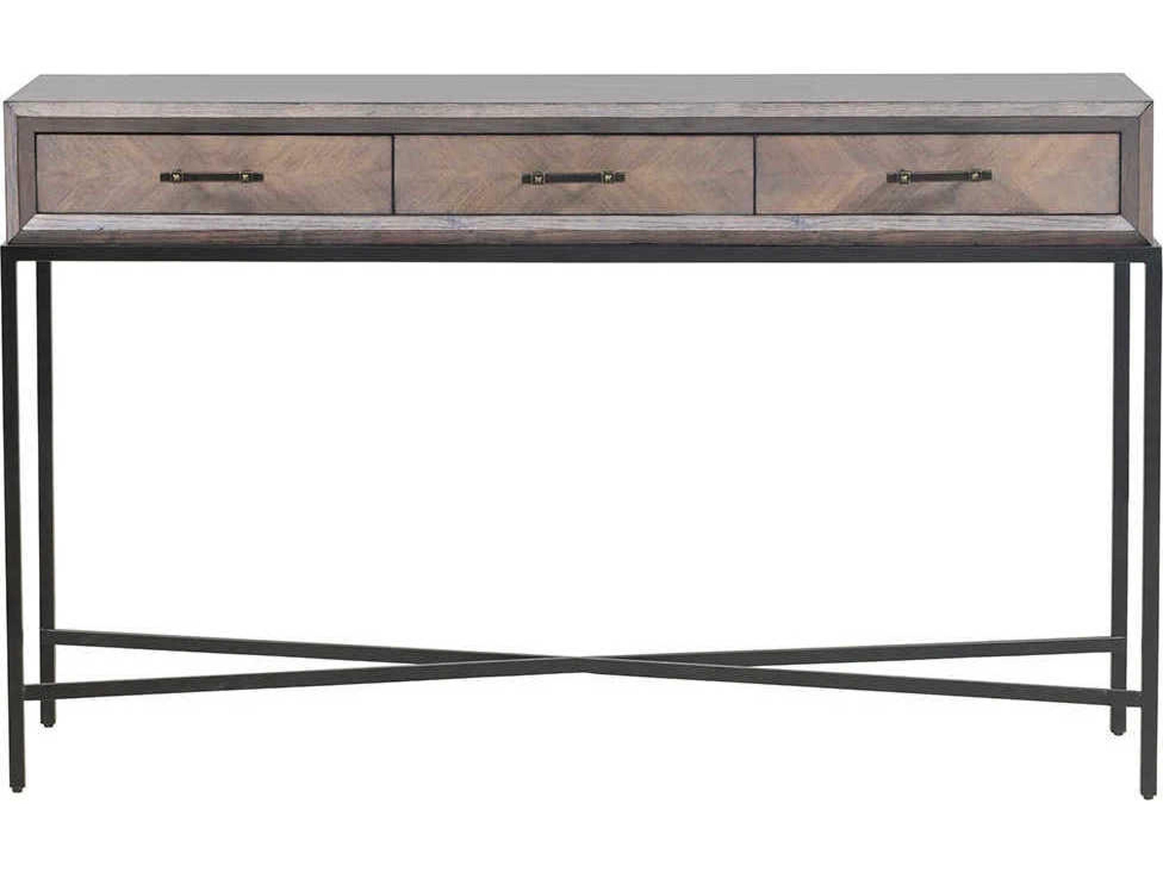 Fairfield Chair Expedition Rectangular Wood Grecian Clay Console Table