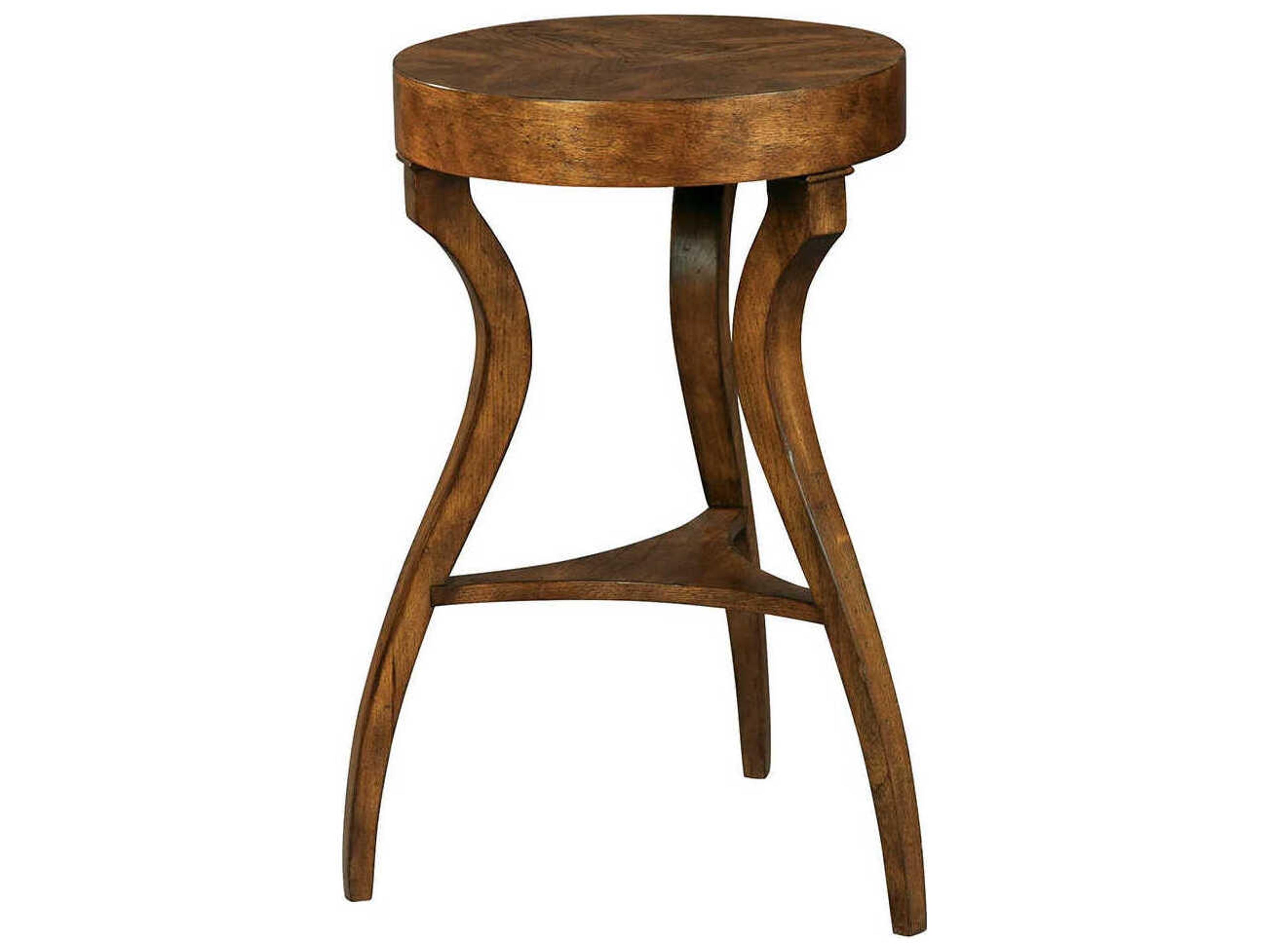 Fairfield Chair Townsend Round Wood Cognac End Table