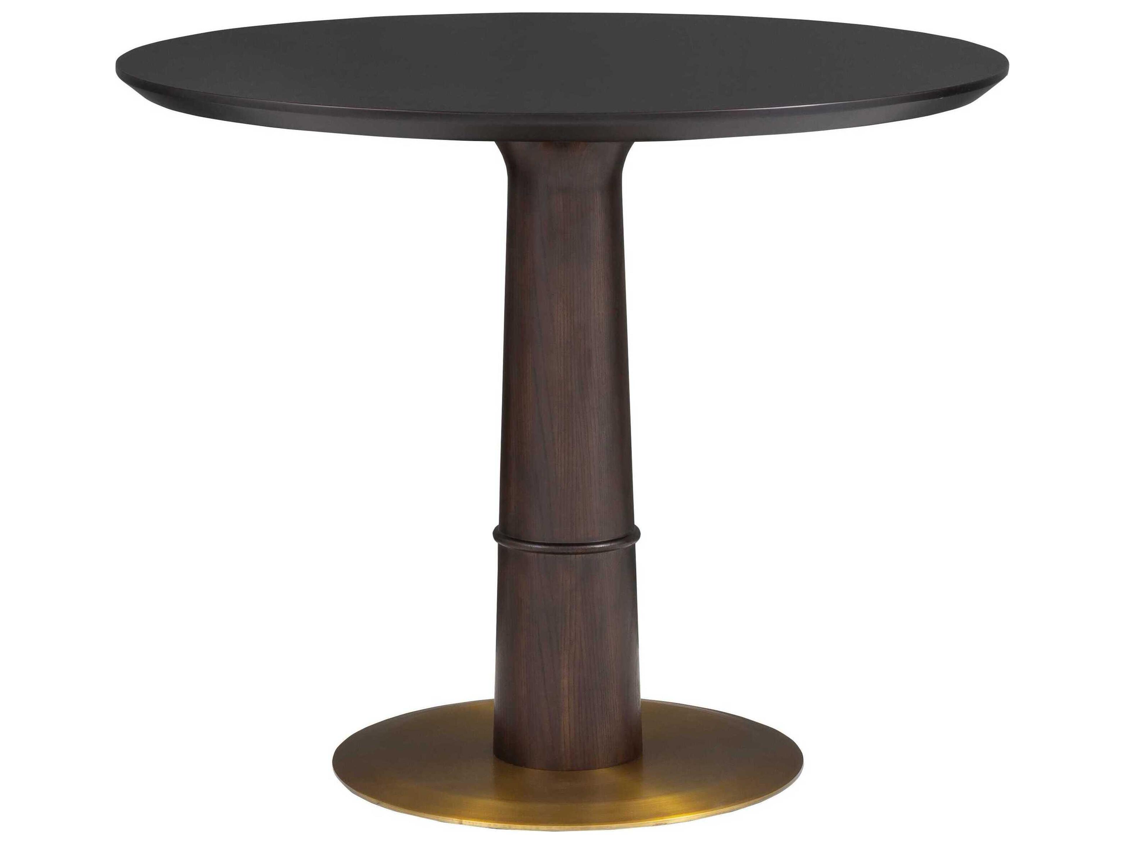Westwood Round Wood Graphite Midnight Dining Table
