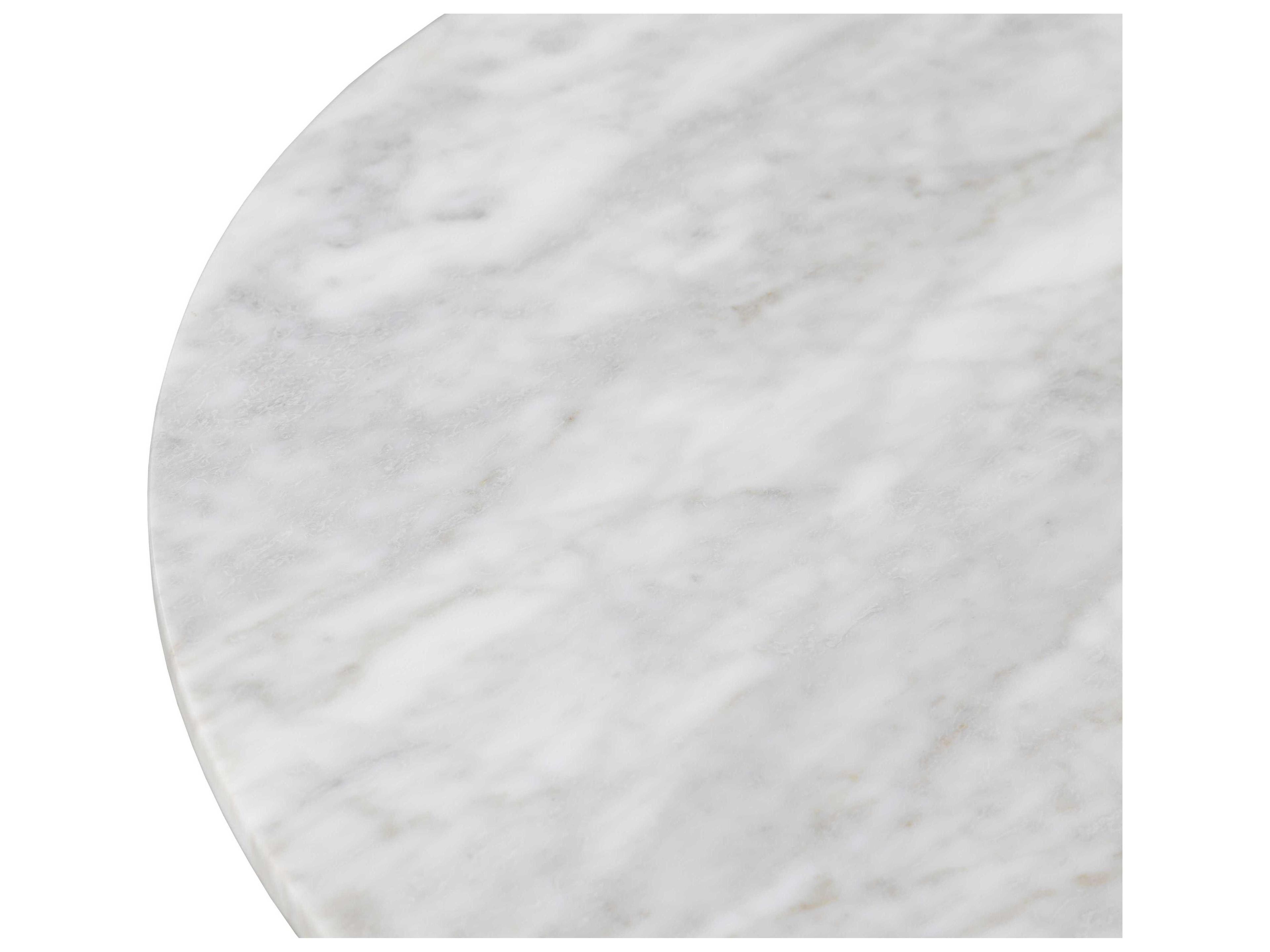 Fairfield Chair Provence Round Marble Sandstone White Carrara Dining Table