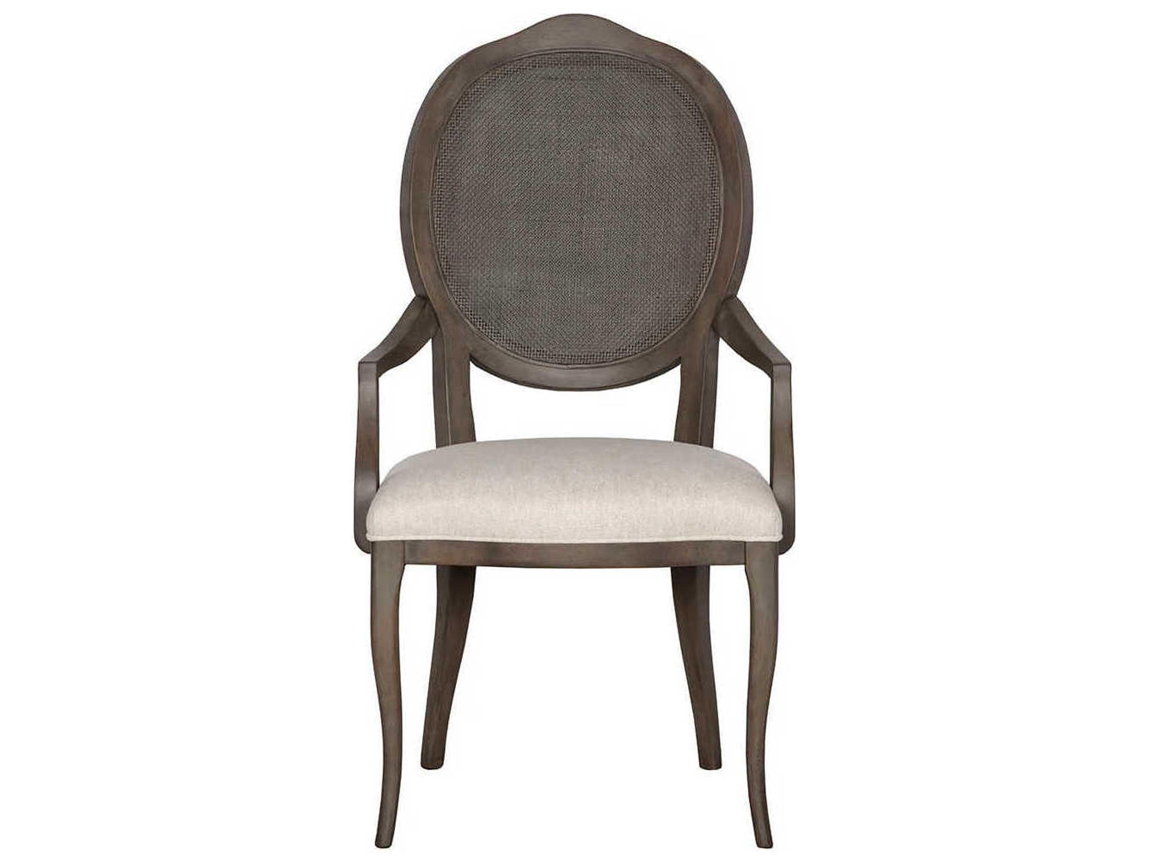Fairfield Chair Beech Wood Brown Upholstered Arm Dining Chair