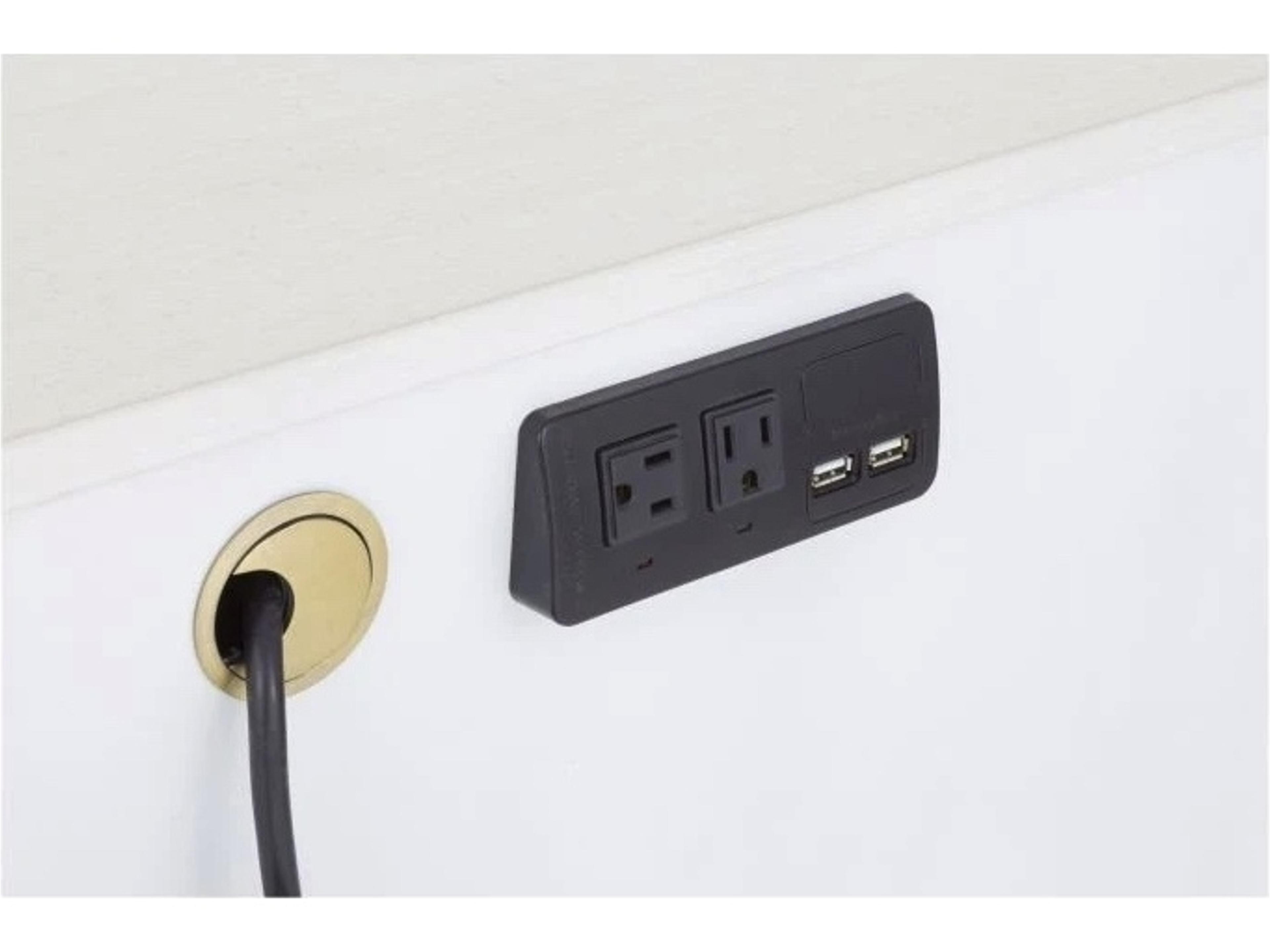 Fairfield Chair Monogram 1-Drawer White Walnut Wood Nightstand