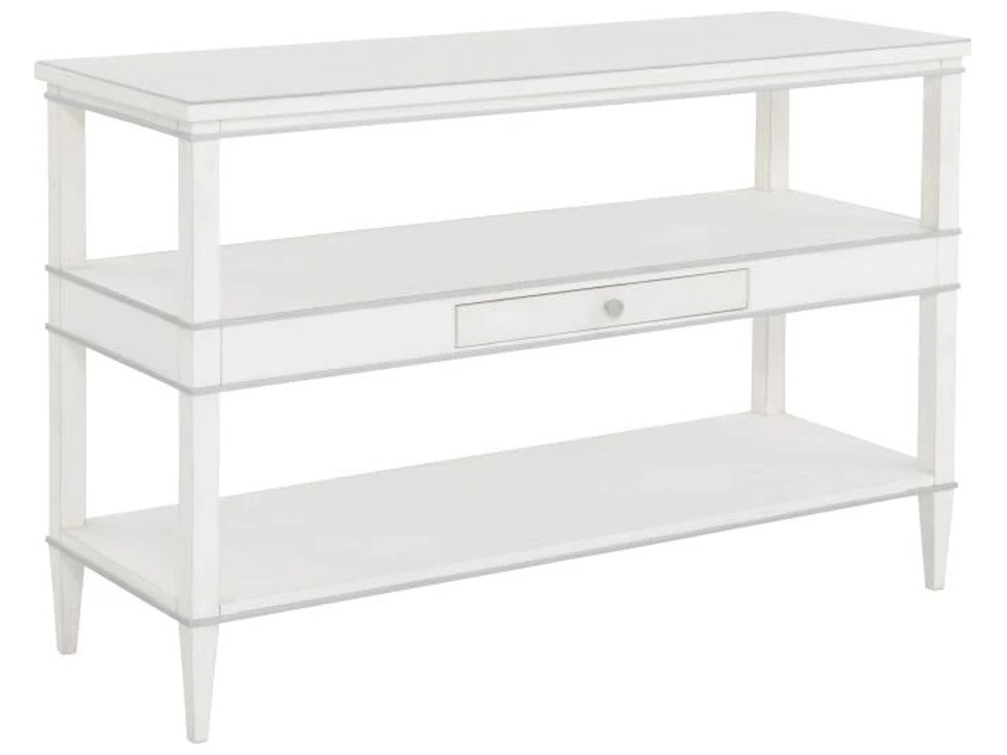 Monogram Rectangular Wood Console Table