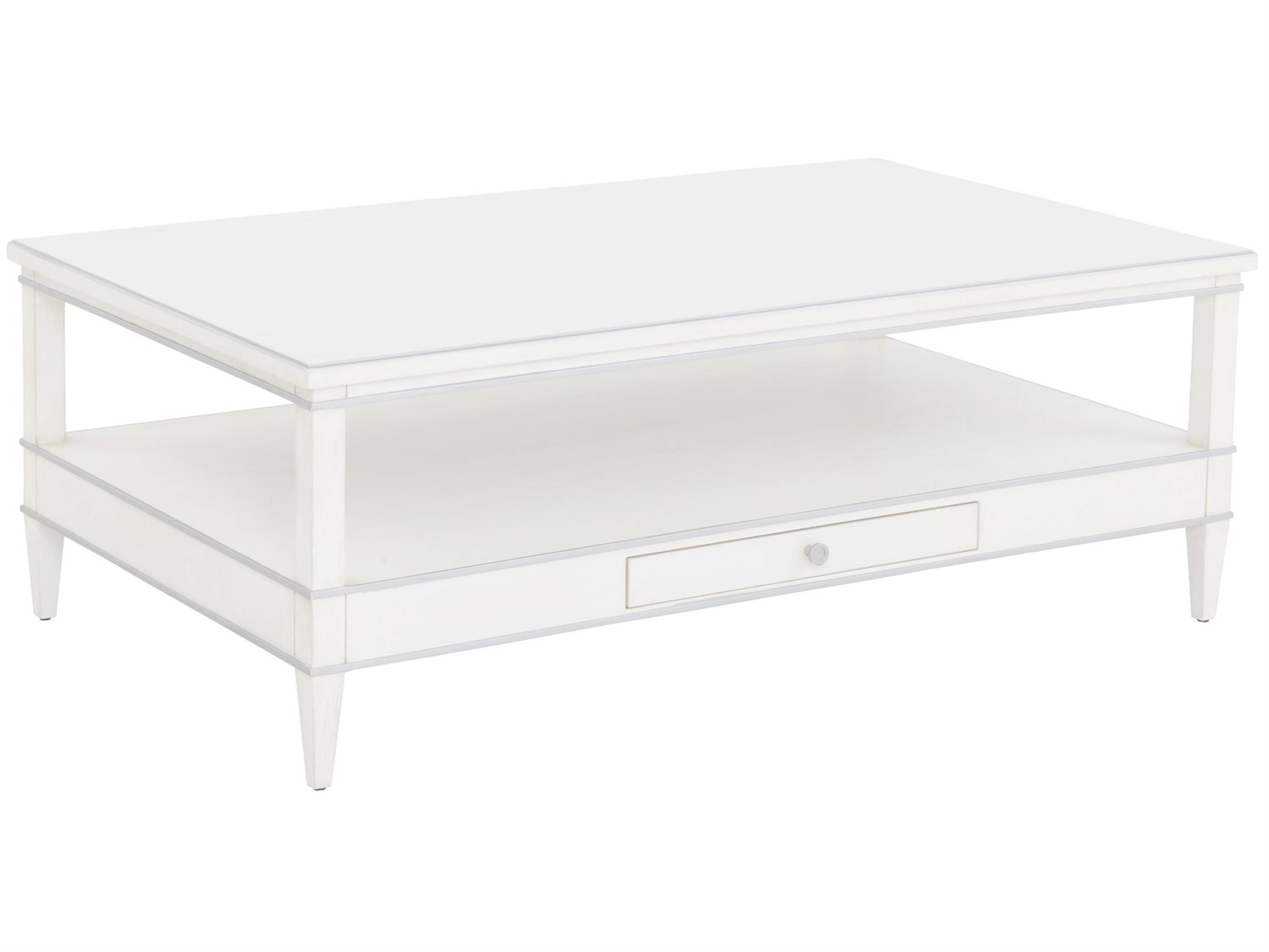 Monogram Rectangular Wood Coffee Table