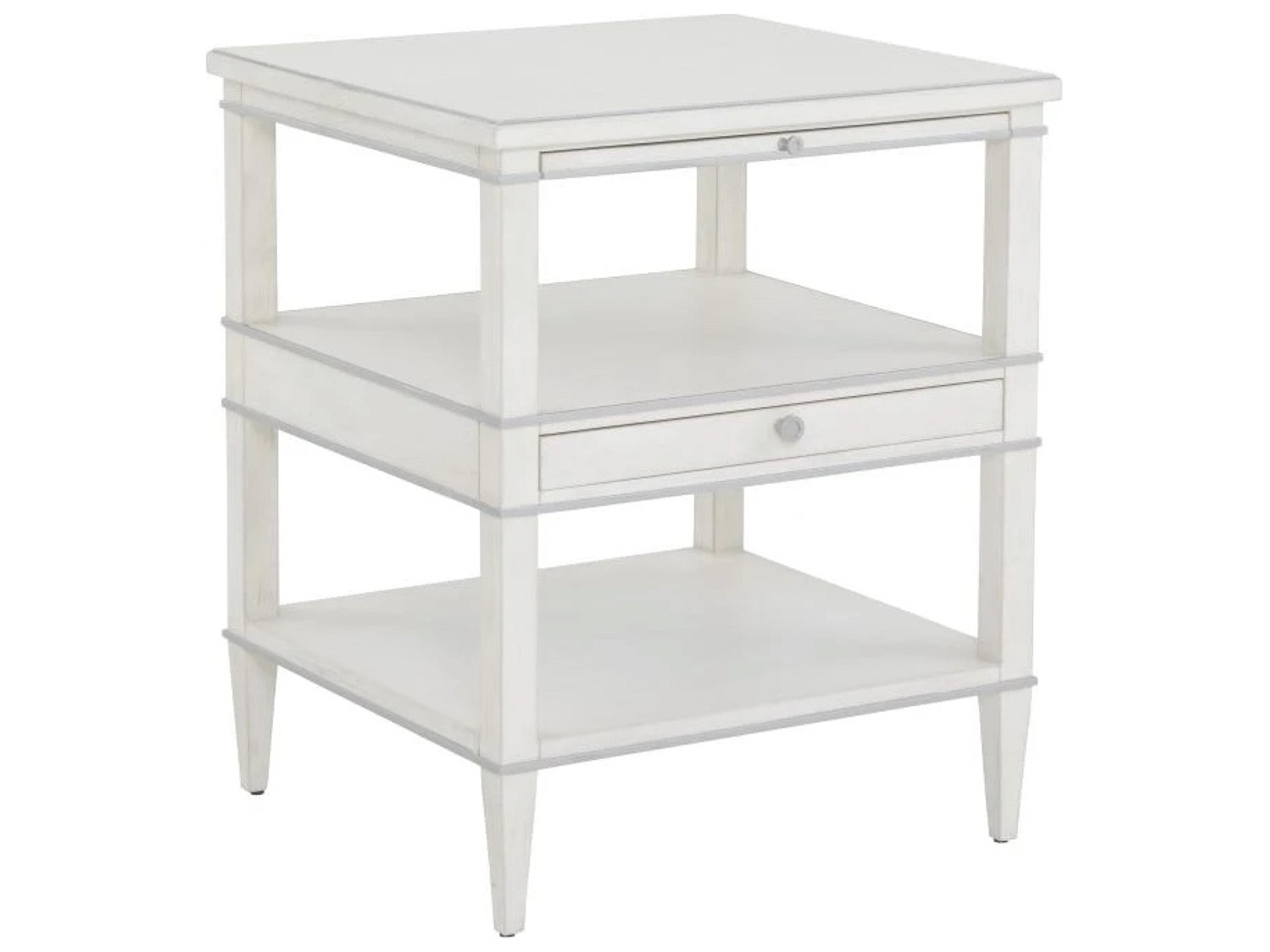 Fairfield Chair Monogram Rectangular Wood End Table