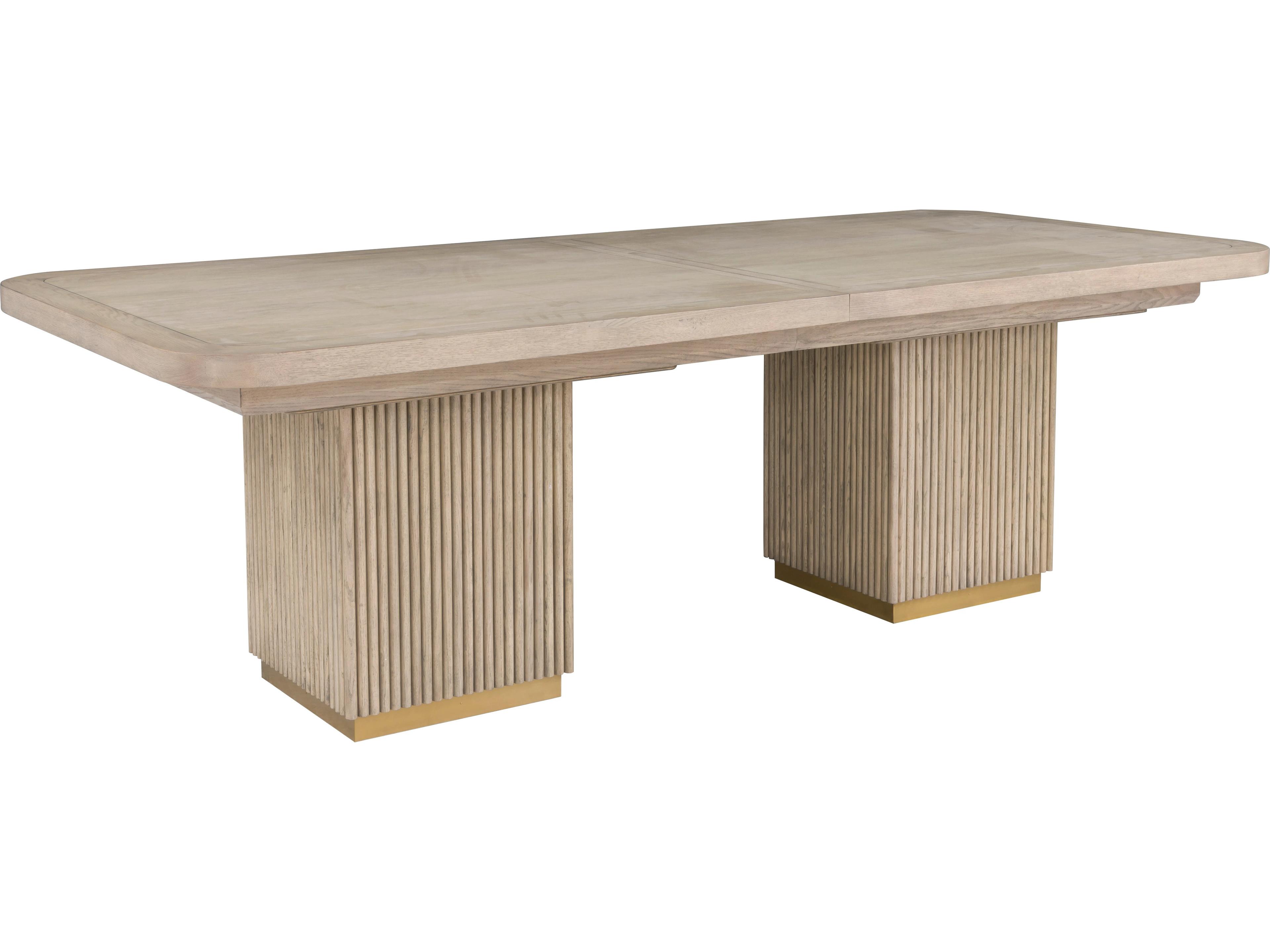 Everettmonogram Rectangular Wood Dining Table