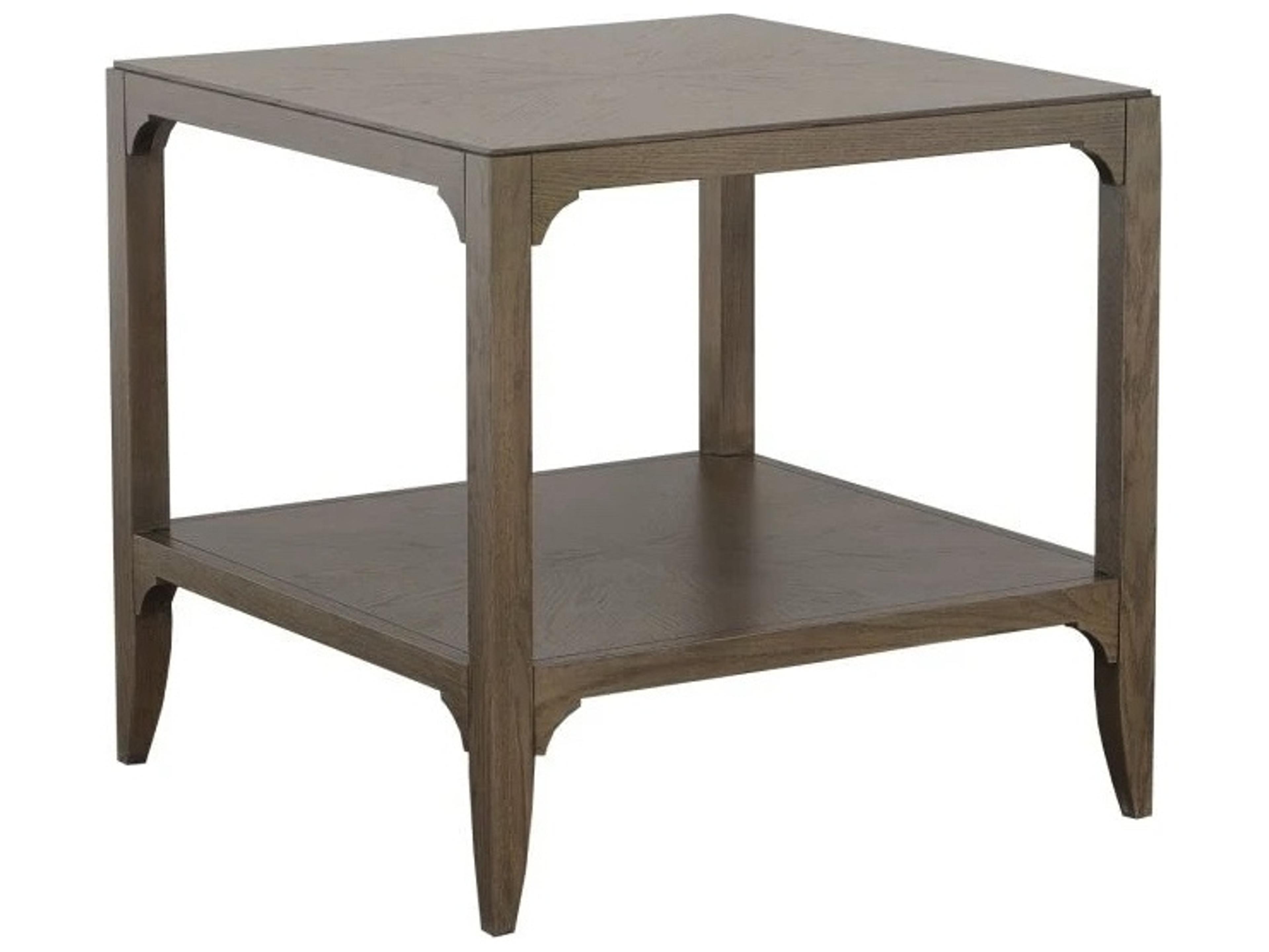 Monogram Square Wood End Table