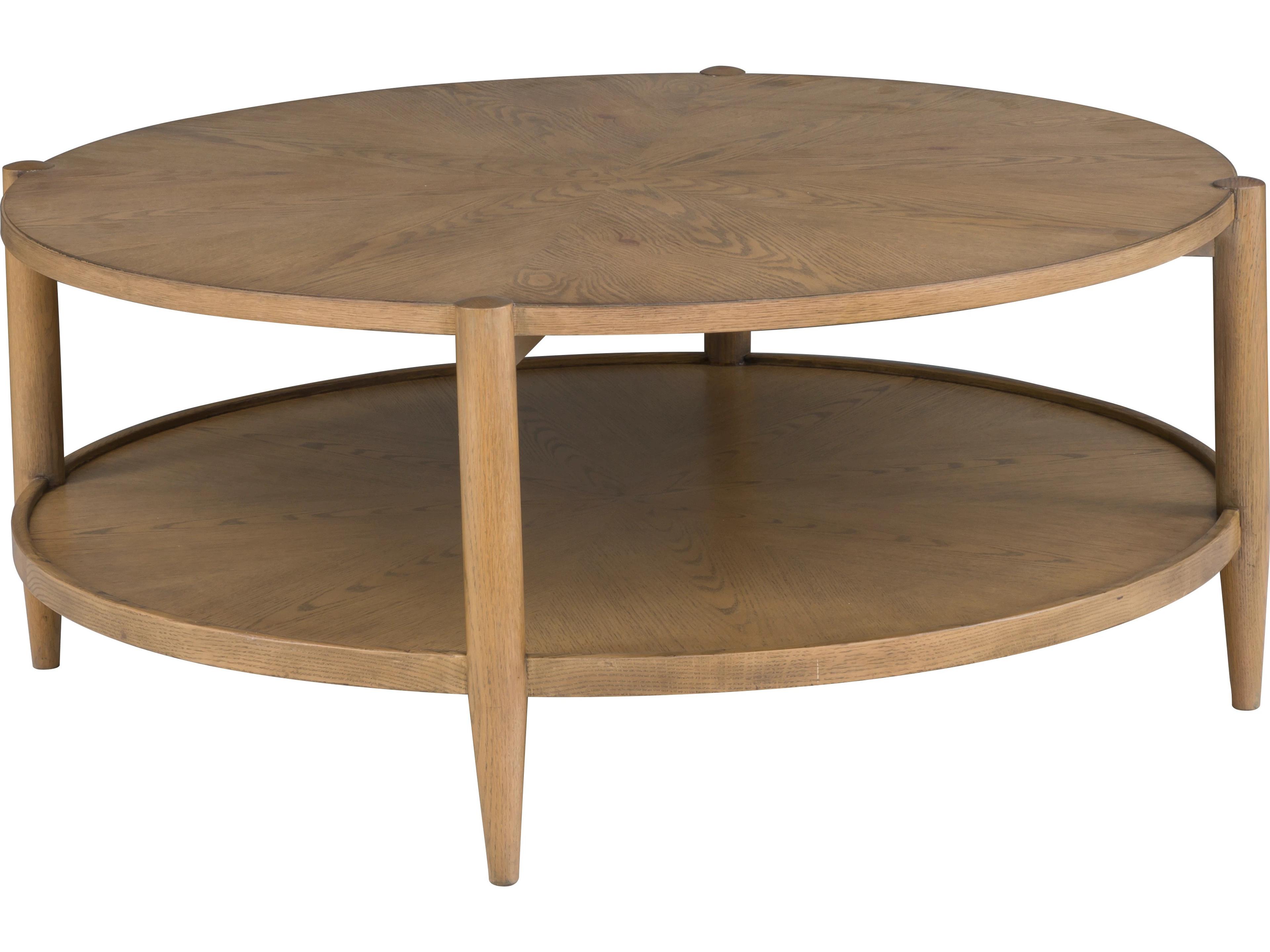 Maxwellmonogram Round Wood Coffee Table