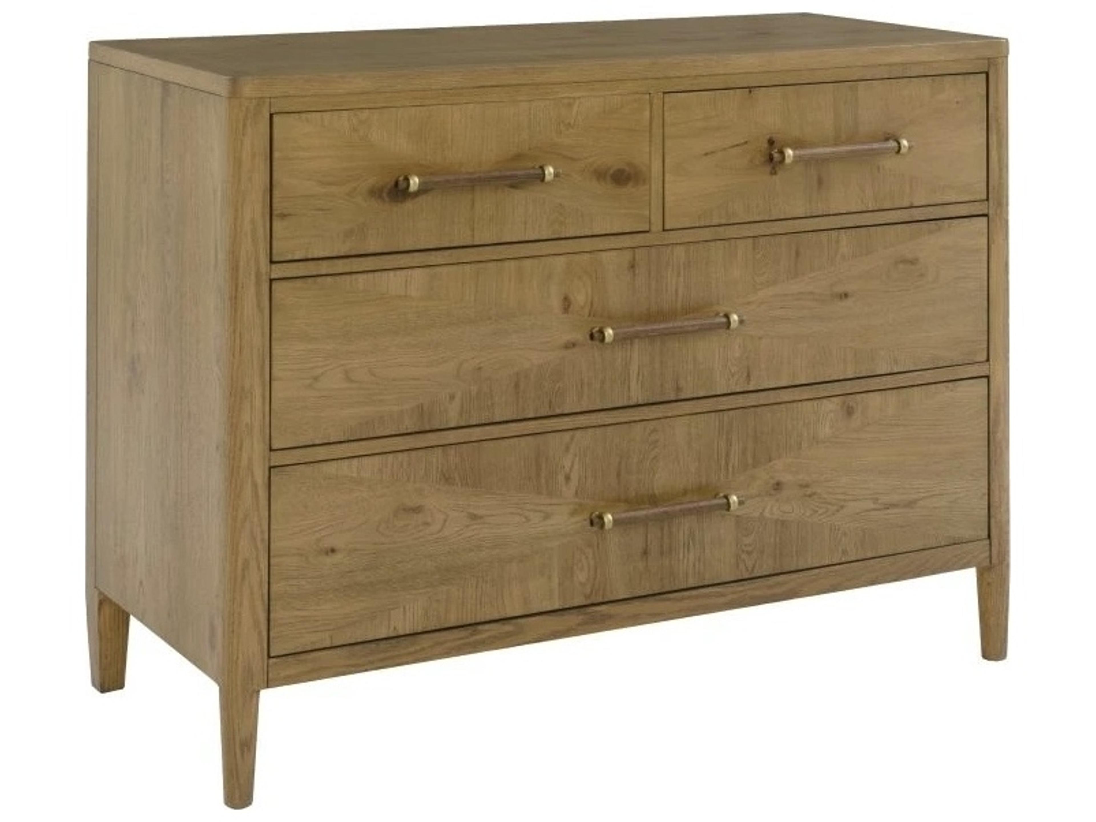 Monogram Natural Oak Wood Accent Chest