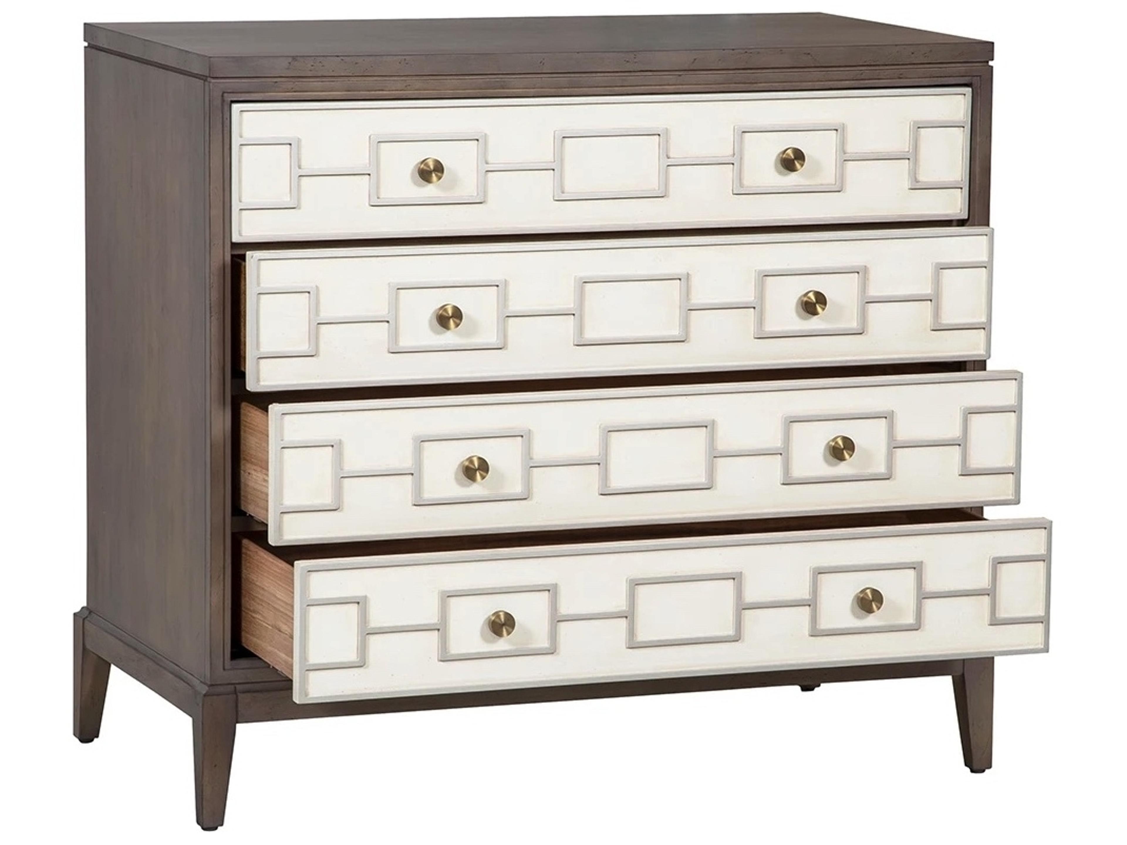 Fairfield Chair Monogram White Maple Wood Accent Chest
