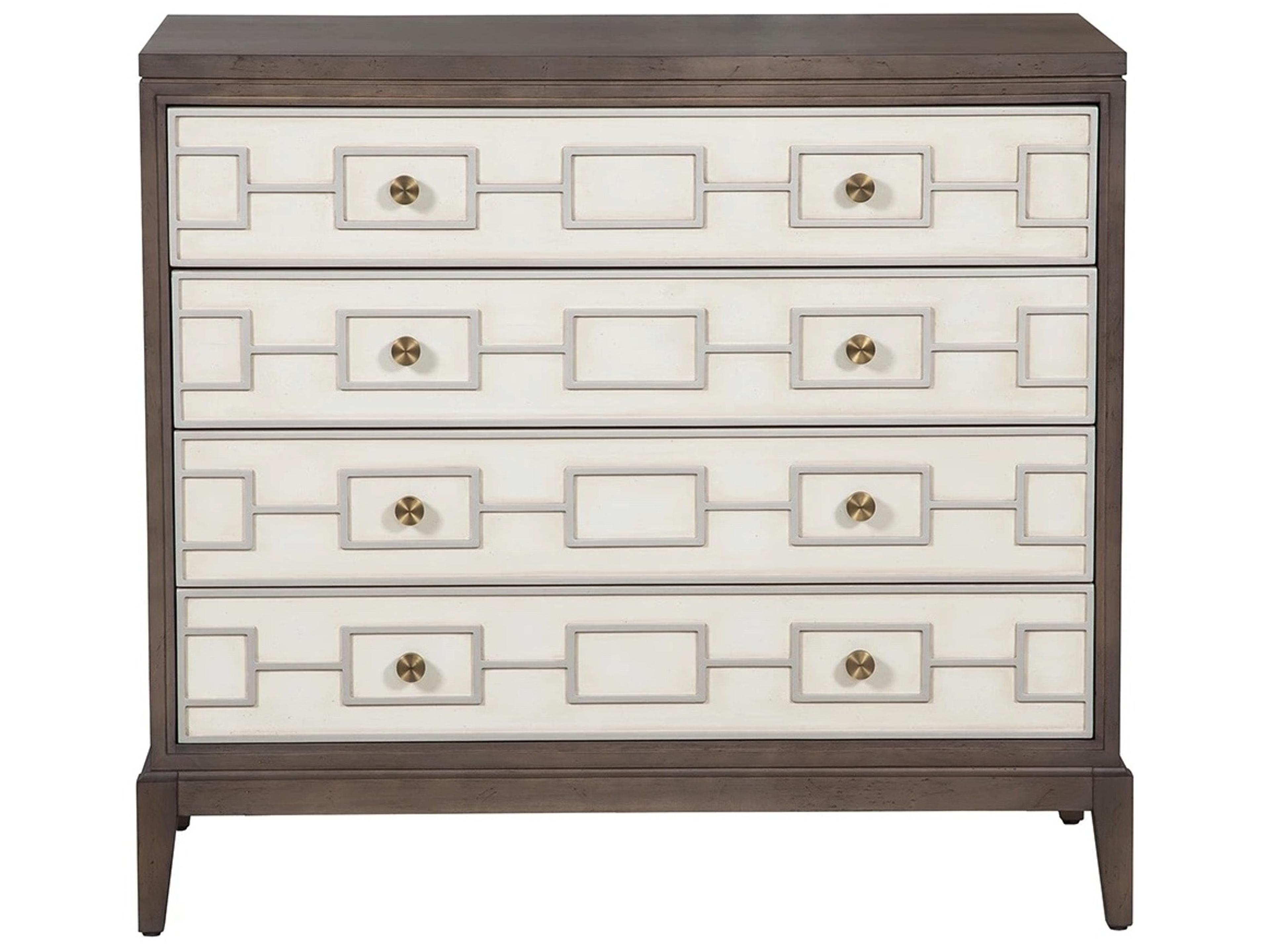 Fairfield Chair Monogram White Maple Wood Accent Chest