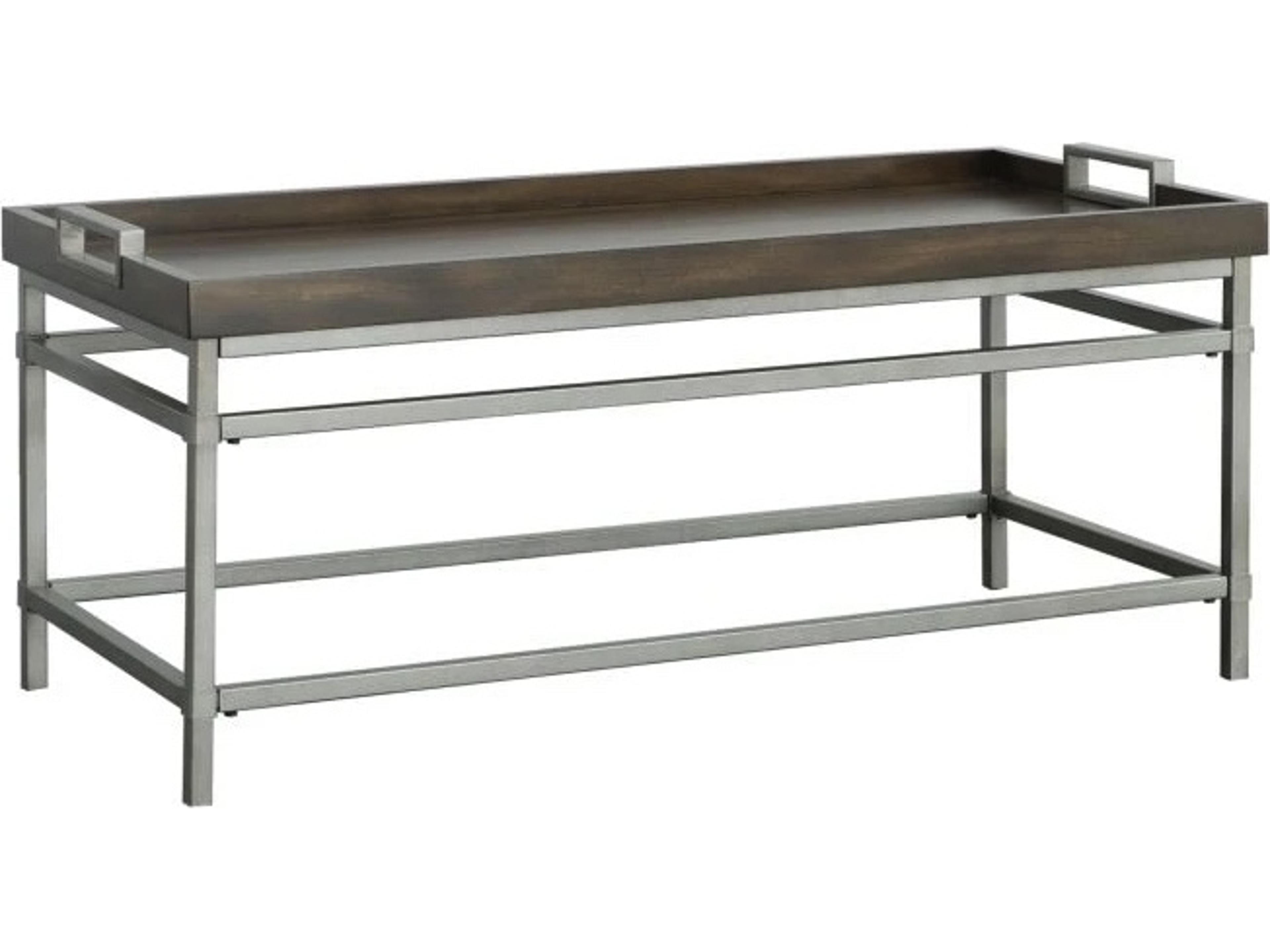 Monogram Rectangular Wood Coffee Table