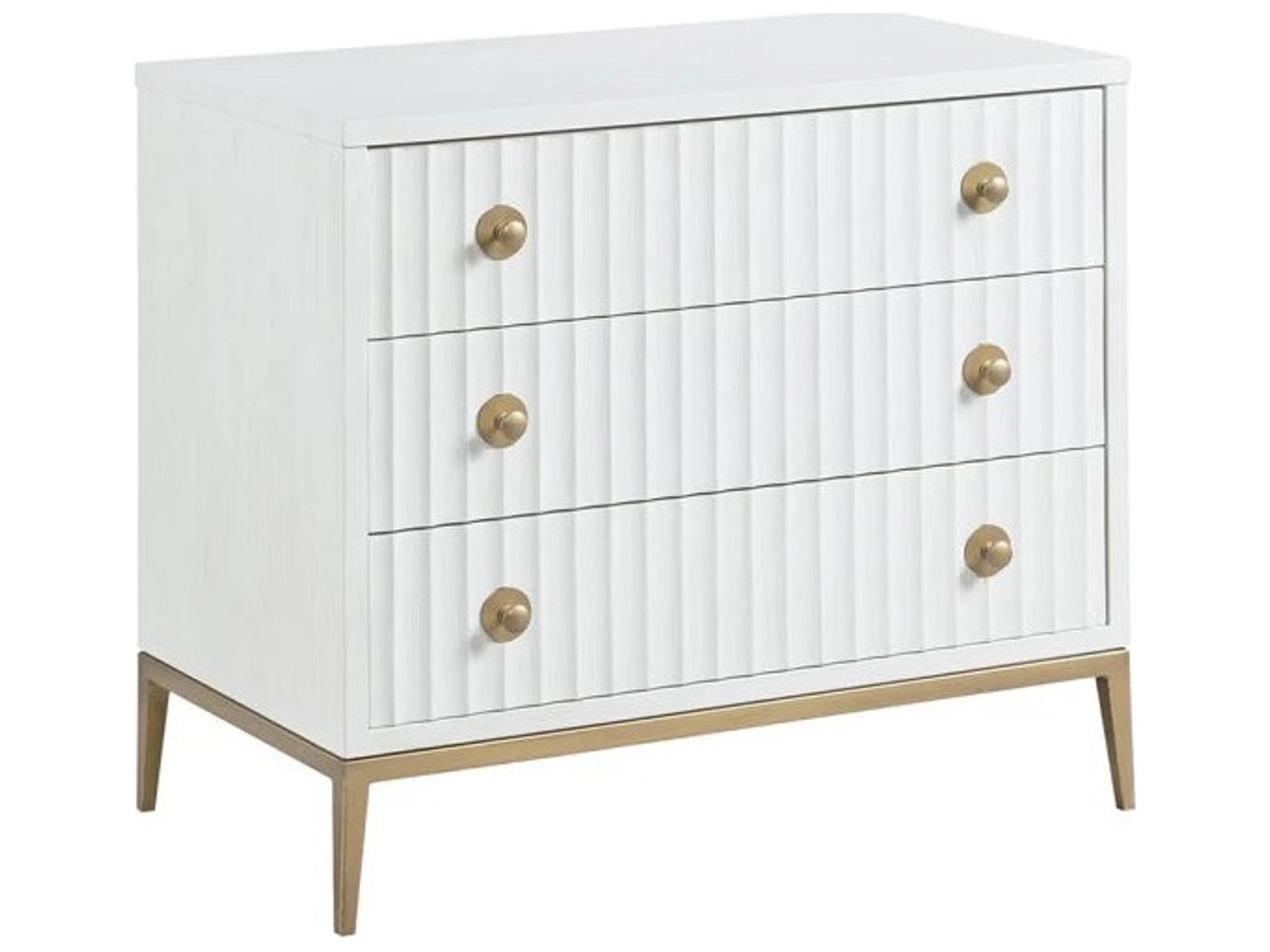 Monogram White Poplar Wood Accent Chest