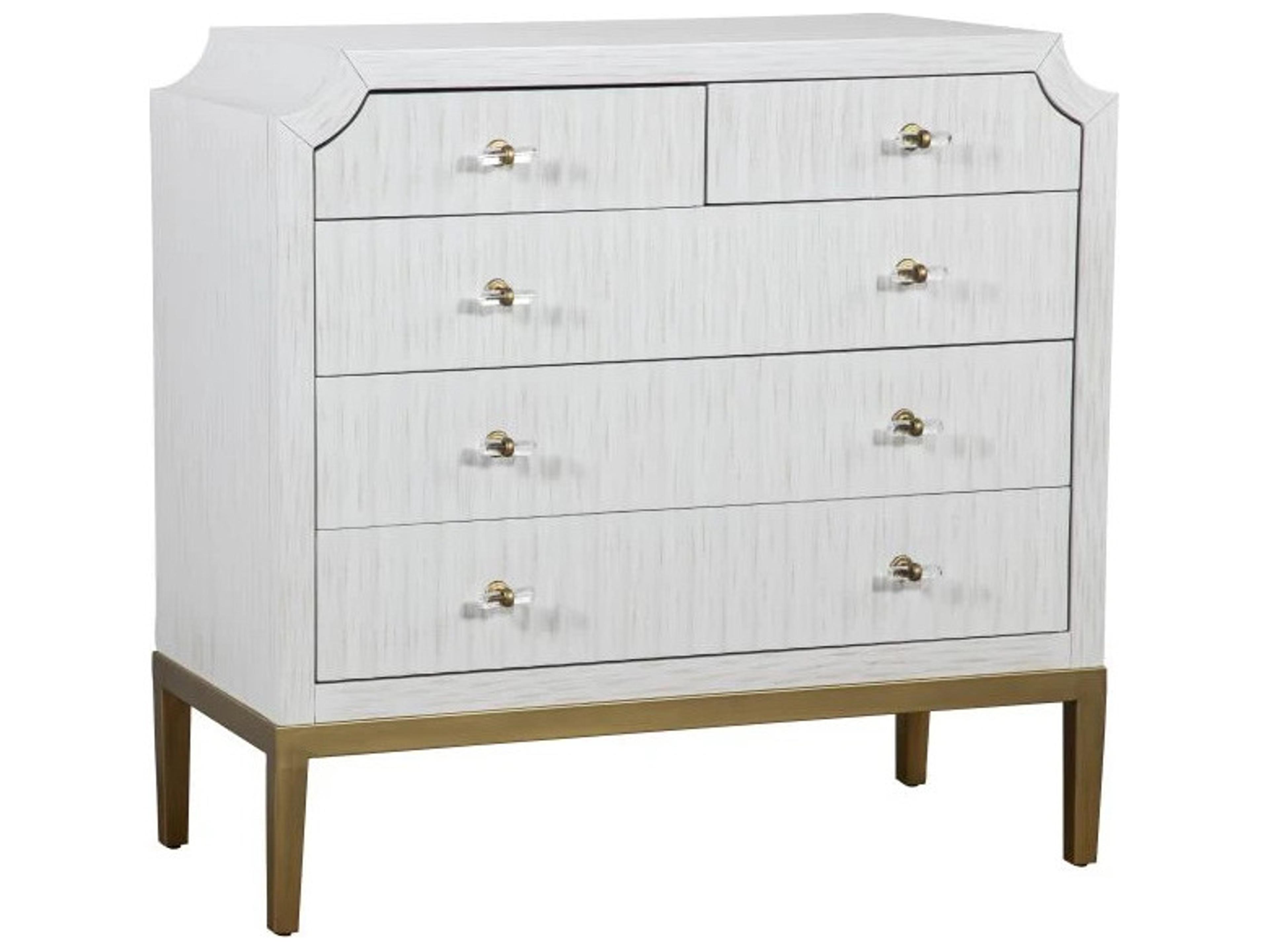 Monogram White Poplar Wood Accent Chest
