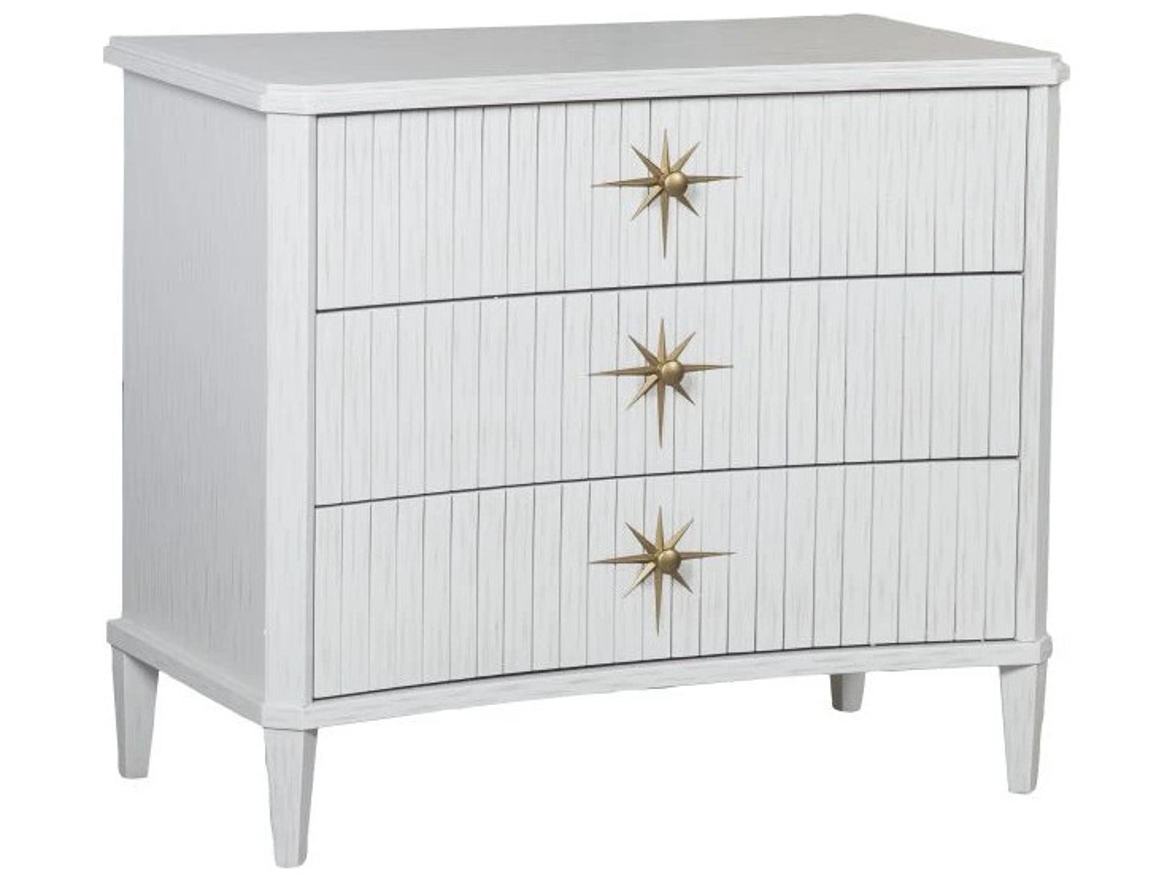 Monogram White Poplar Wood Accent Chest