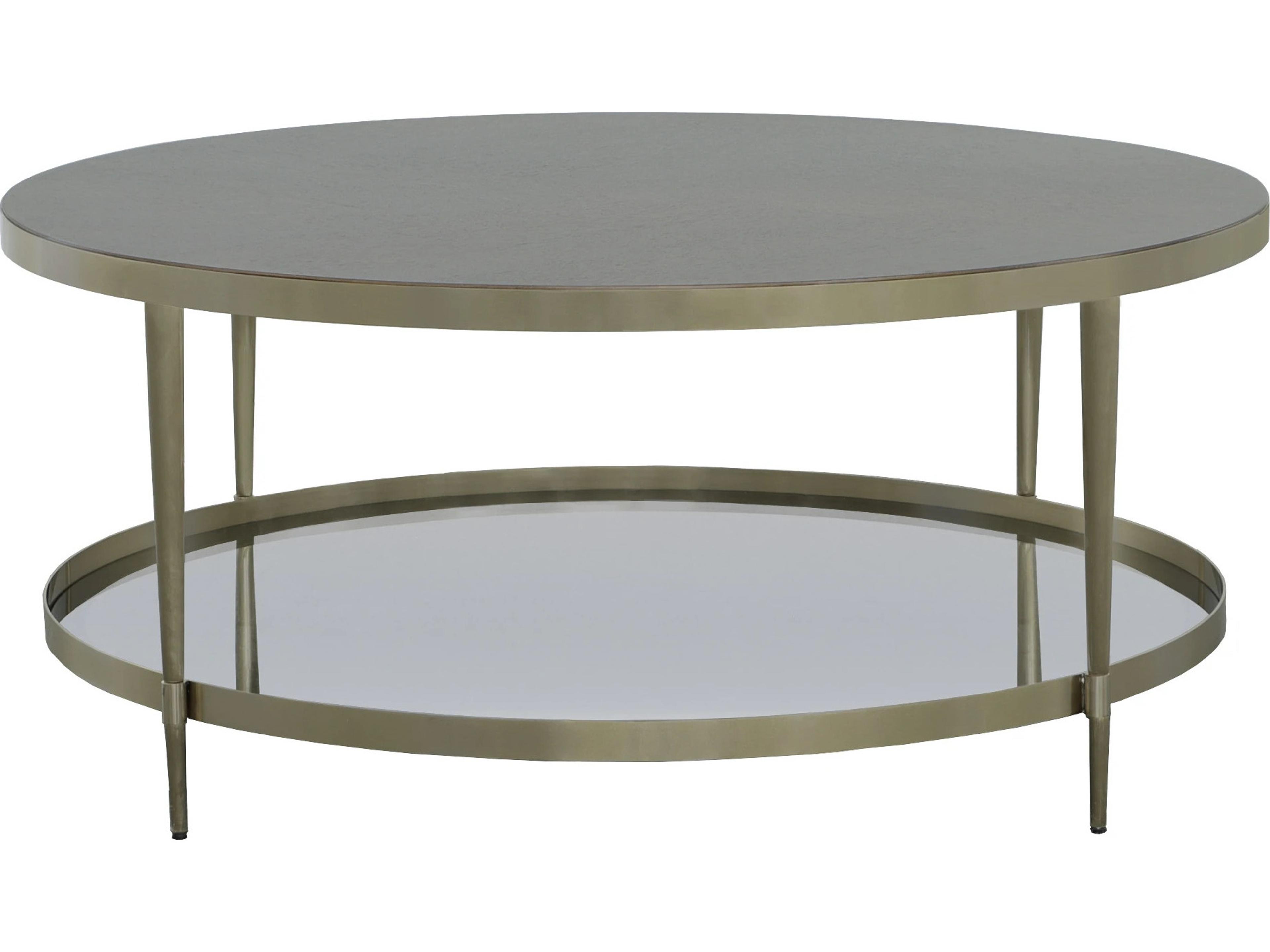 Fairfield Chair Monogram Round Wood Coffee Table