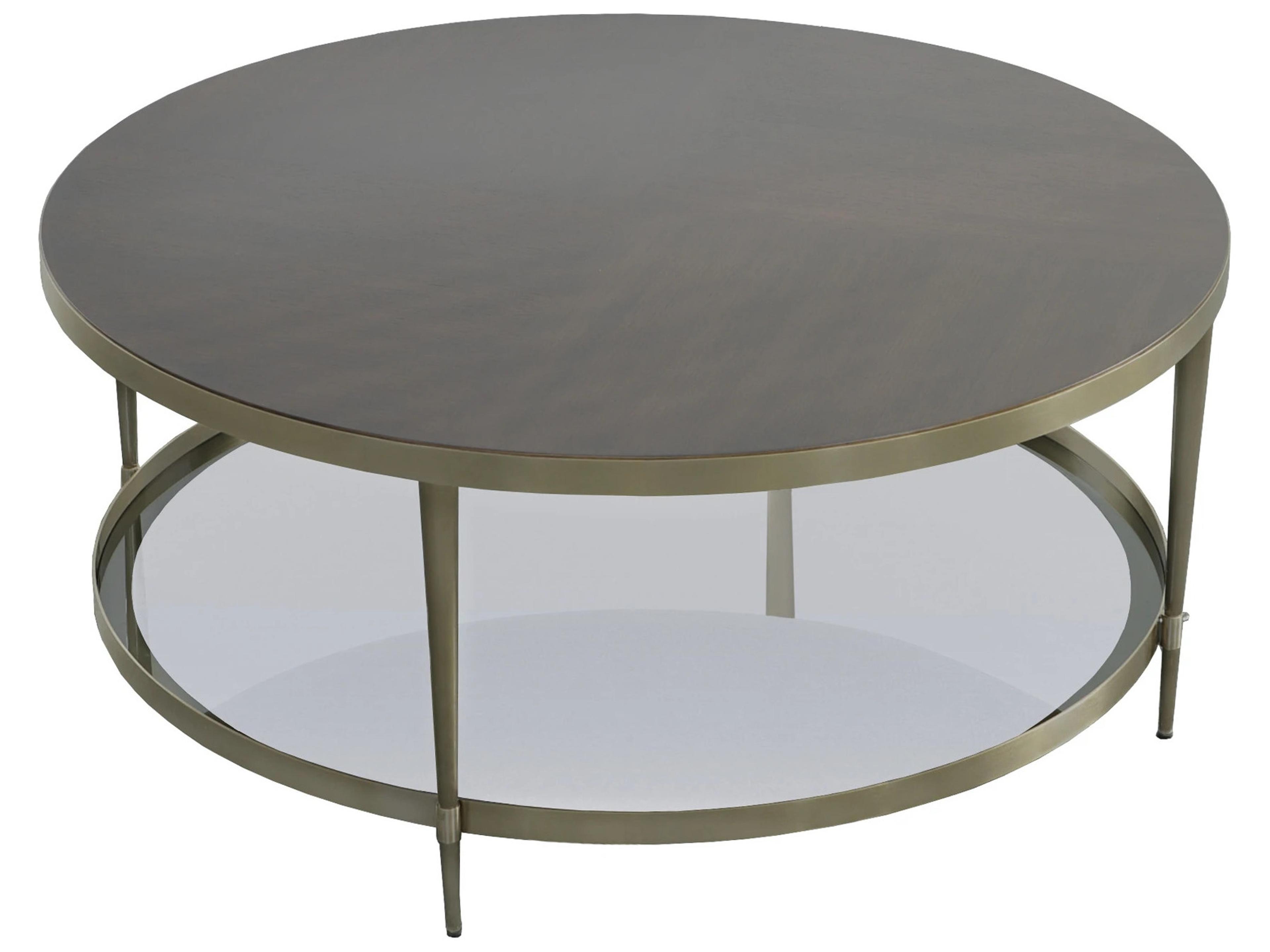 Fairfield Chair Monogram Round Wood Coffee Table