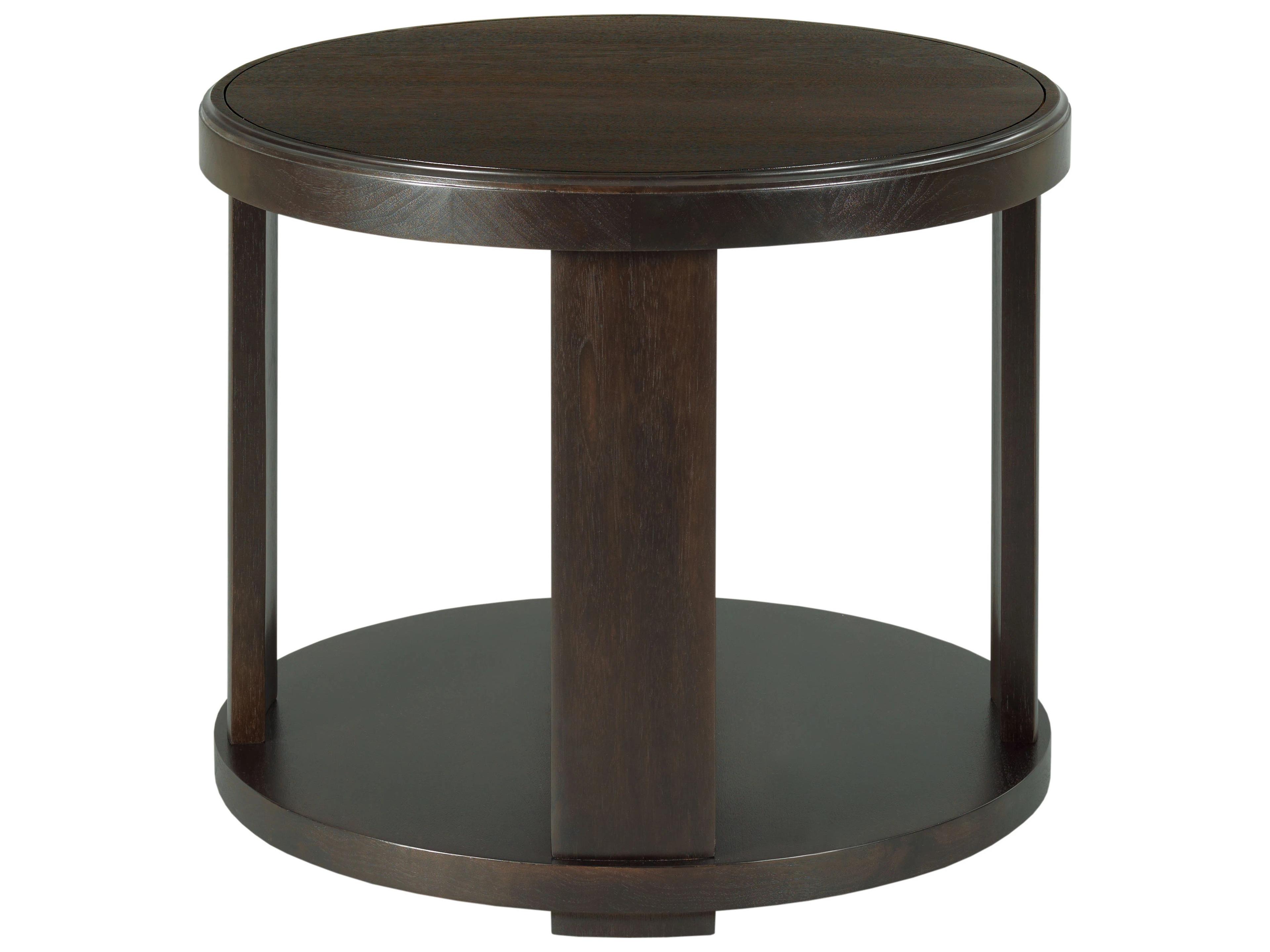 Fairfield Chair Monogram Round Wood End Table