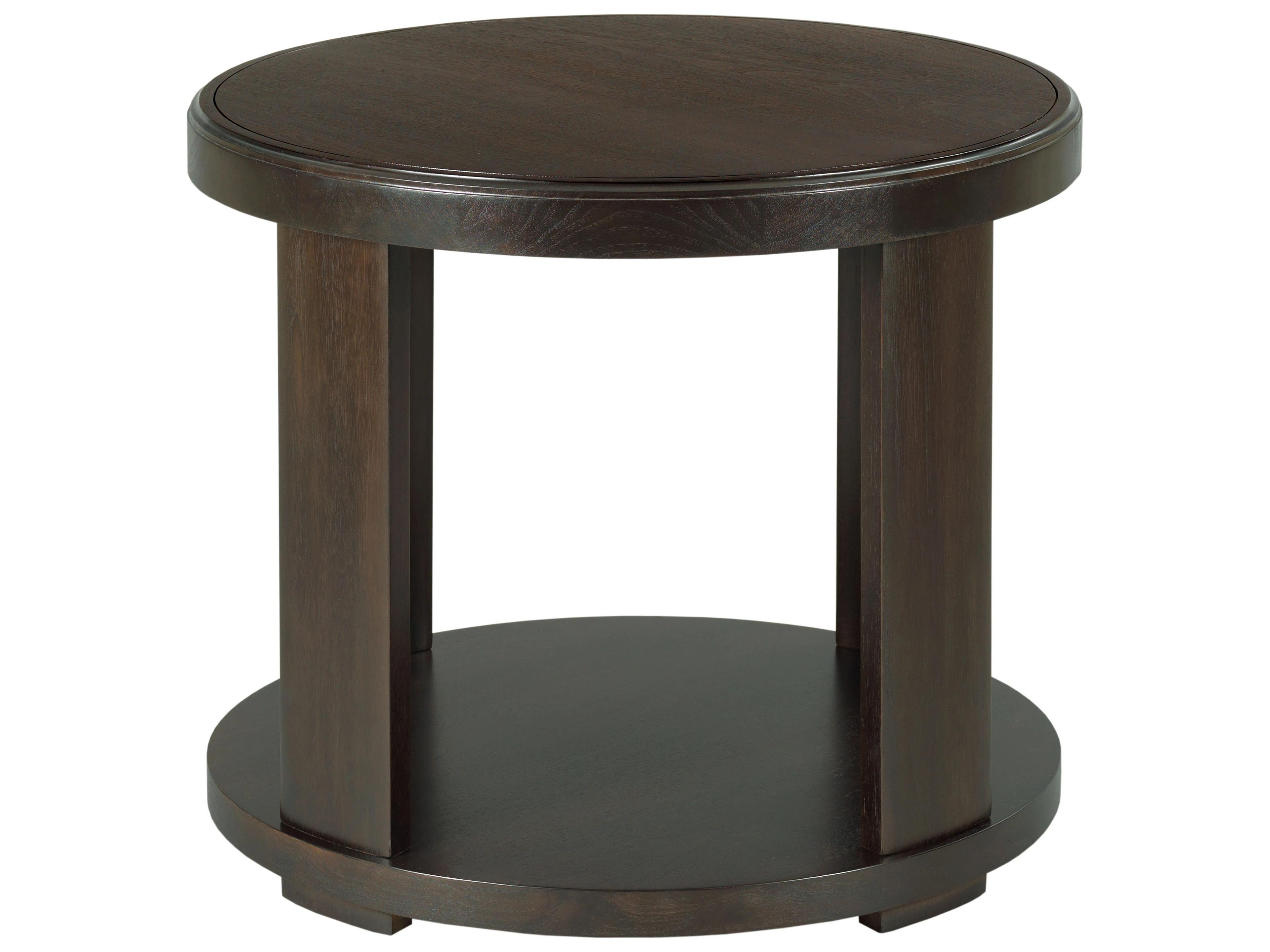 Fairfield Chair Monogram Round Wood End Table