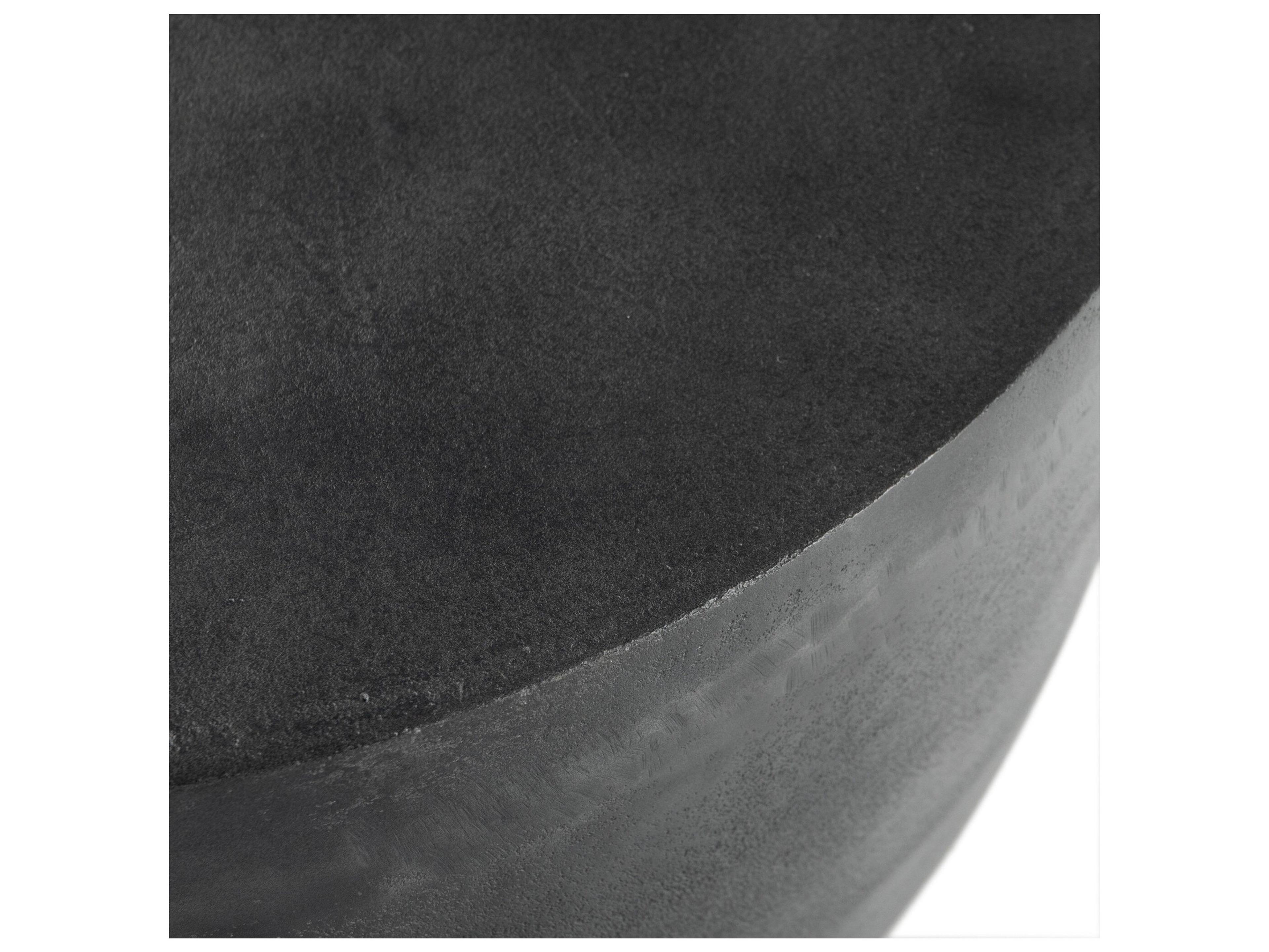 Luxecor Globetrotter Outdoor Aged Grey Aluminum Round End Table