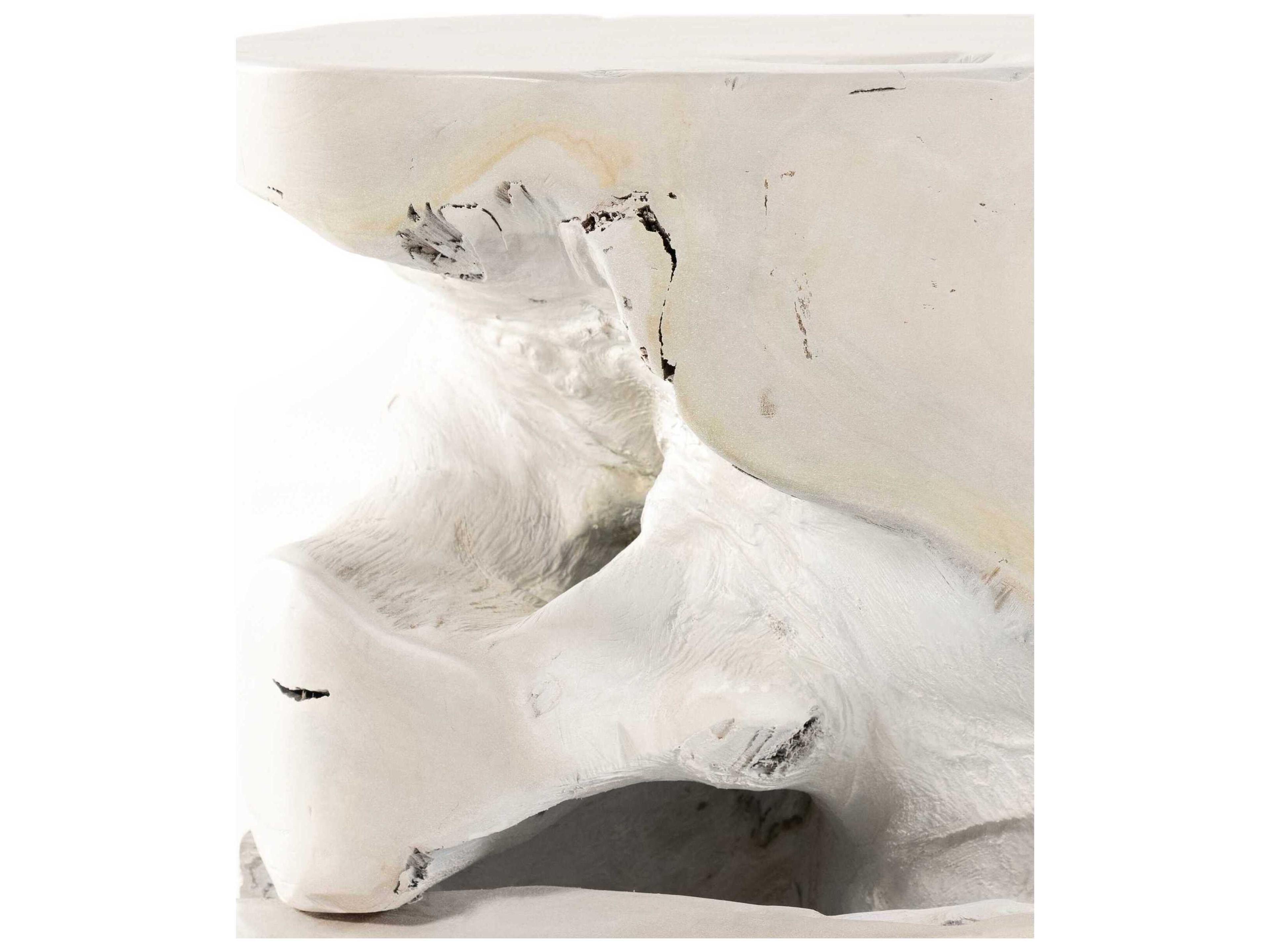 Luxecor Globetrotter Outdoor Ivory Teak Round End Table