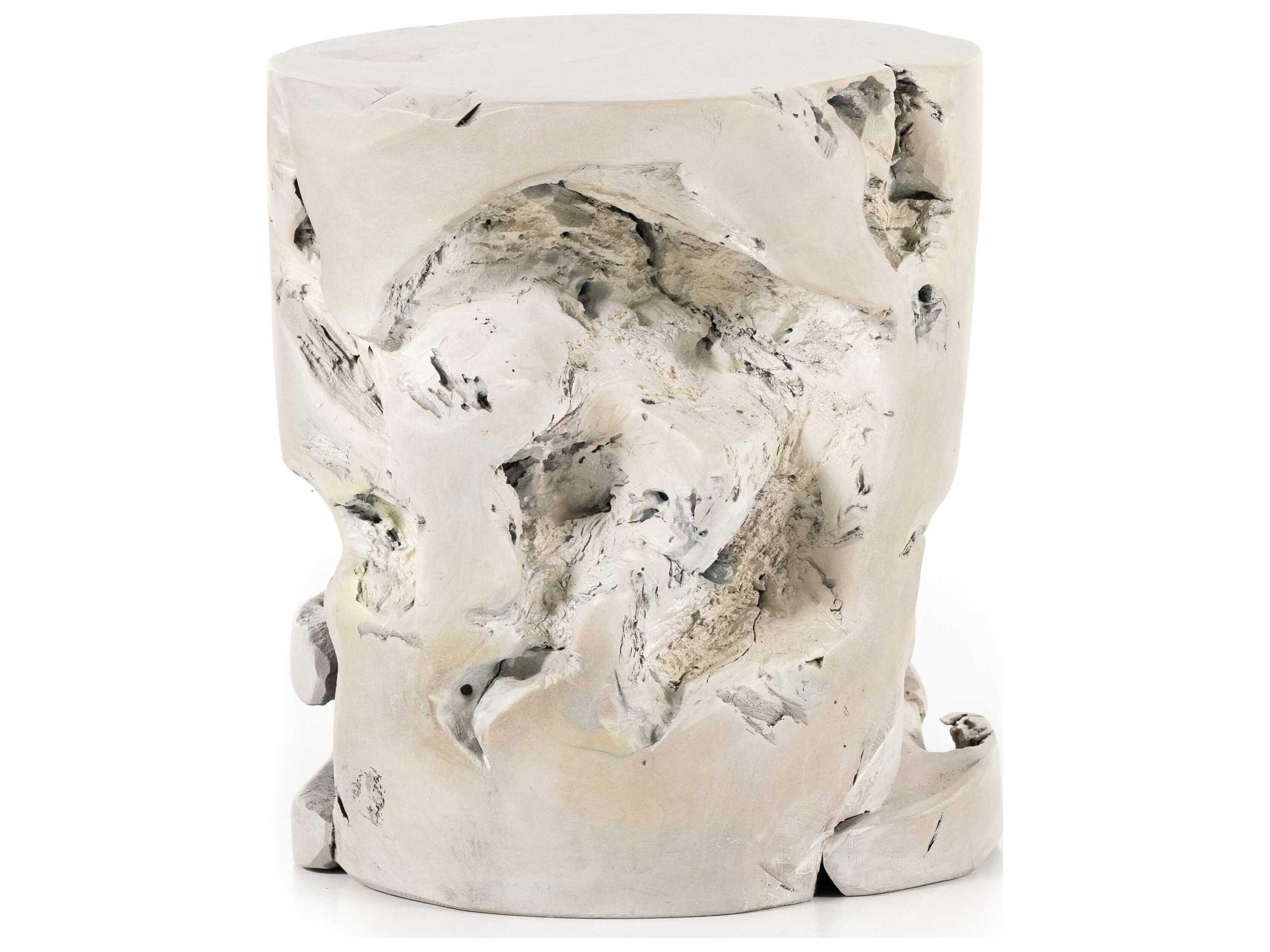 Luxecor Globetrotter Outdoor Ivory Teak Round End Table