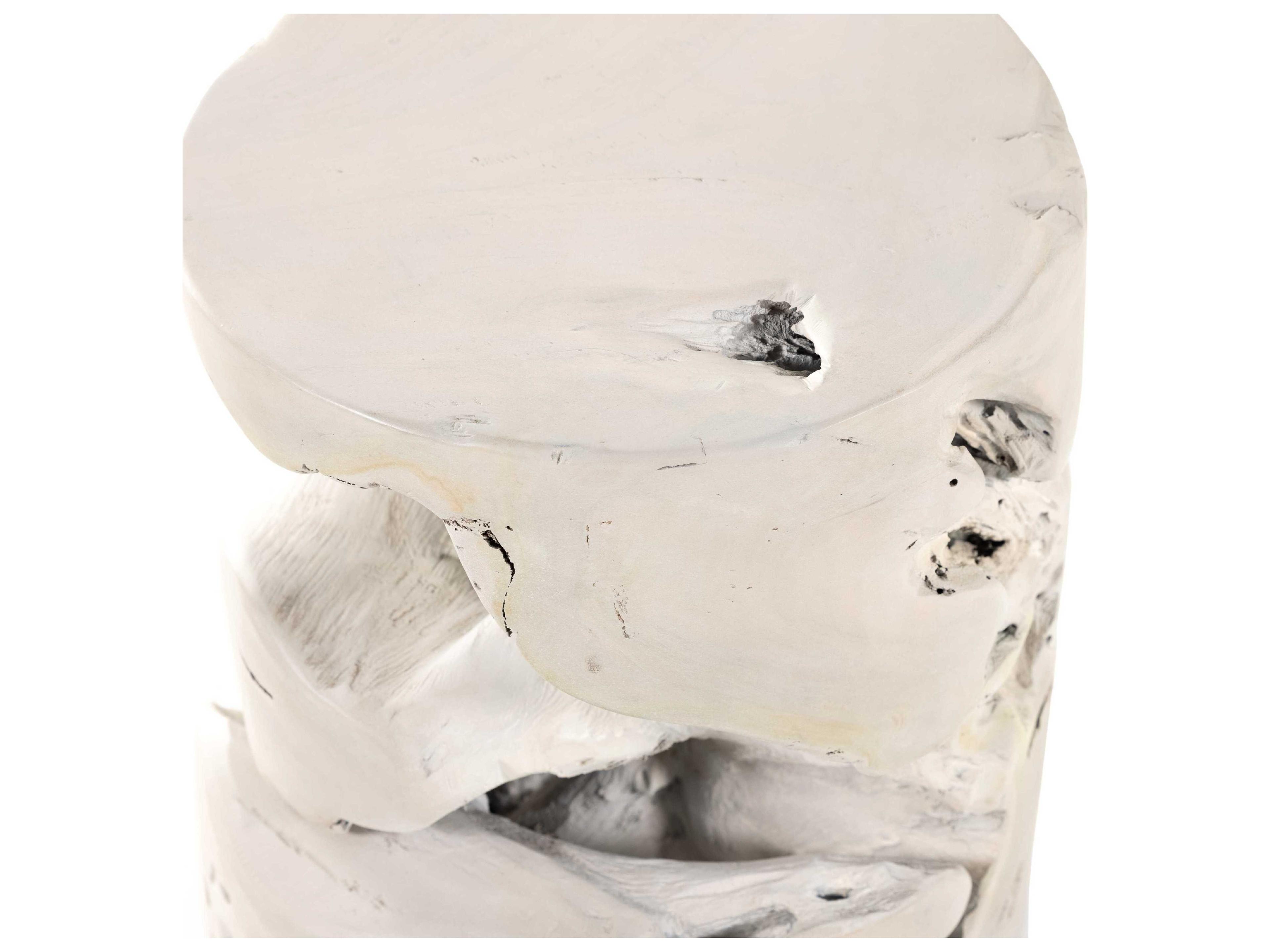 Luxecor Globetrotter Outdoor Ivory Teak Round End Table