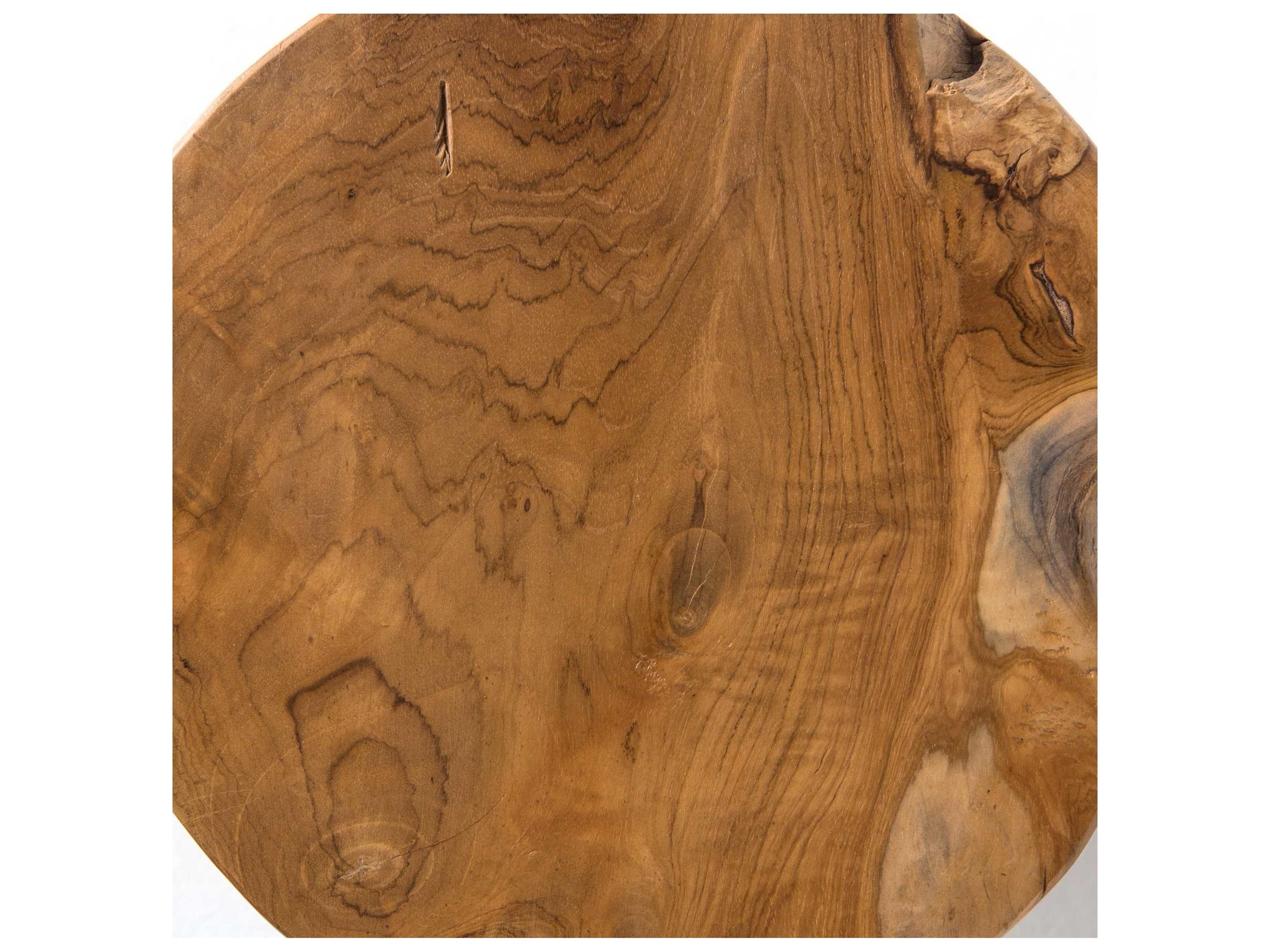 Luxecor Globetrotter Outdoor Aged Natural Teak Stool