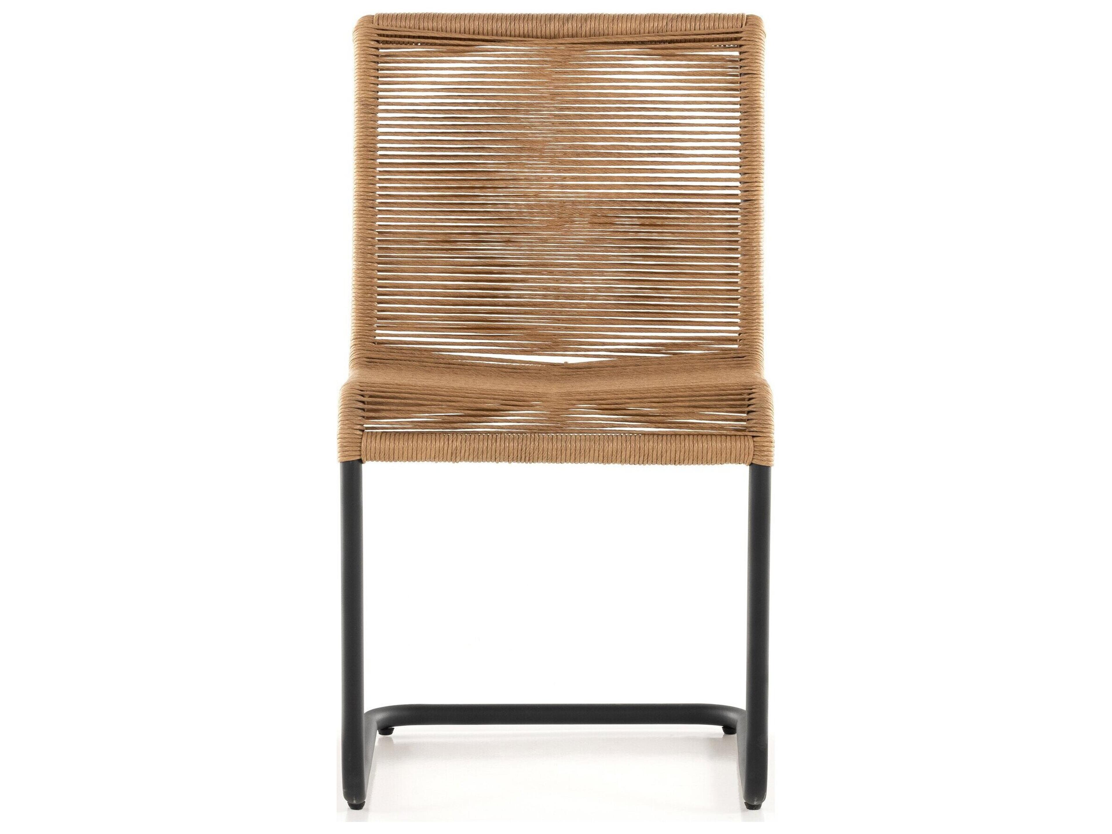 Luxecor Globetrotter Outdoor Charcoal Iron / Vintage Natural Rope Dining Chair