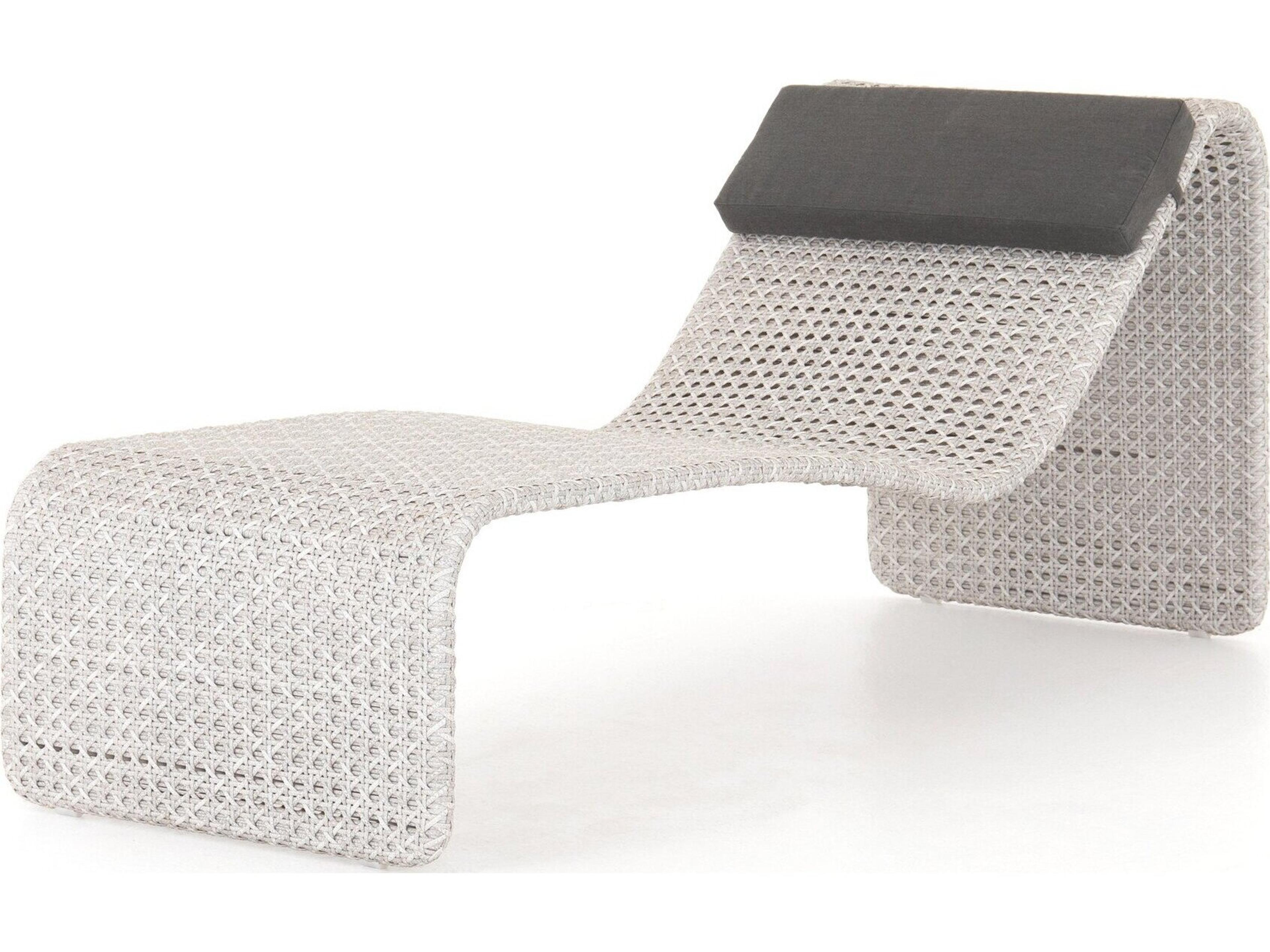 Globetrotter Outdoor Brushed Grey Resin Chaise Lounge