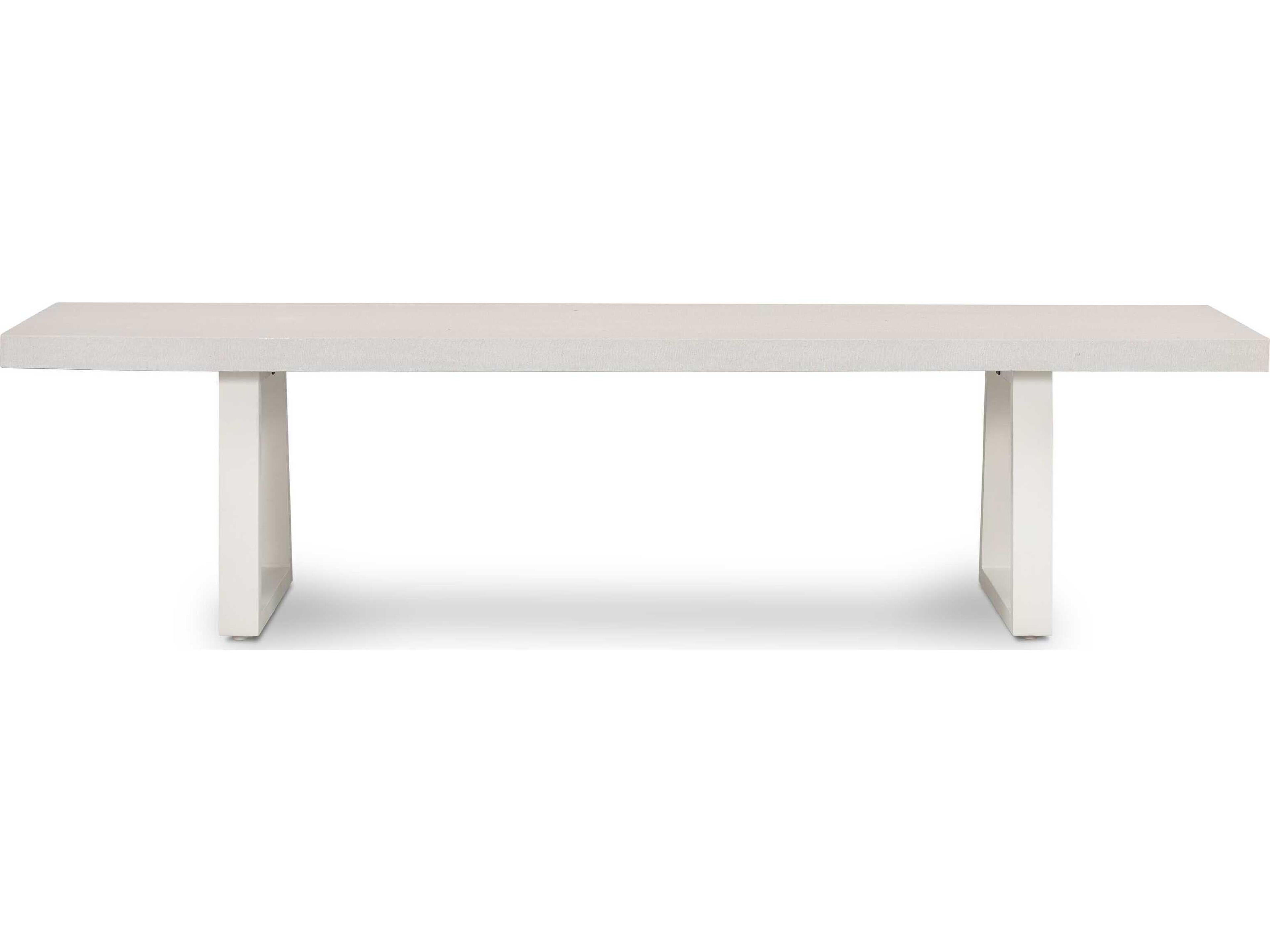 Luxecor Globetrotter Outdoor Natural White / Sand Resin Metal Bench