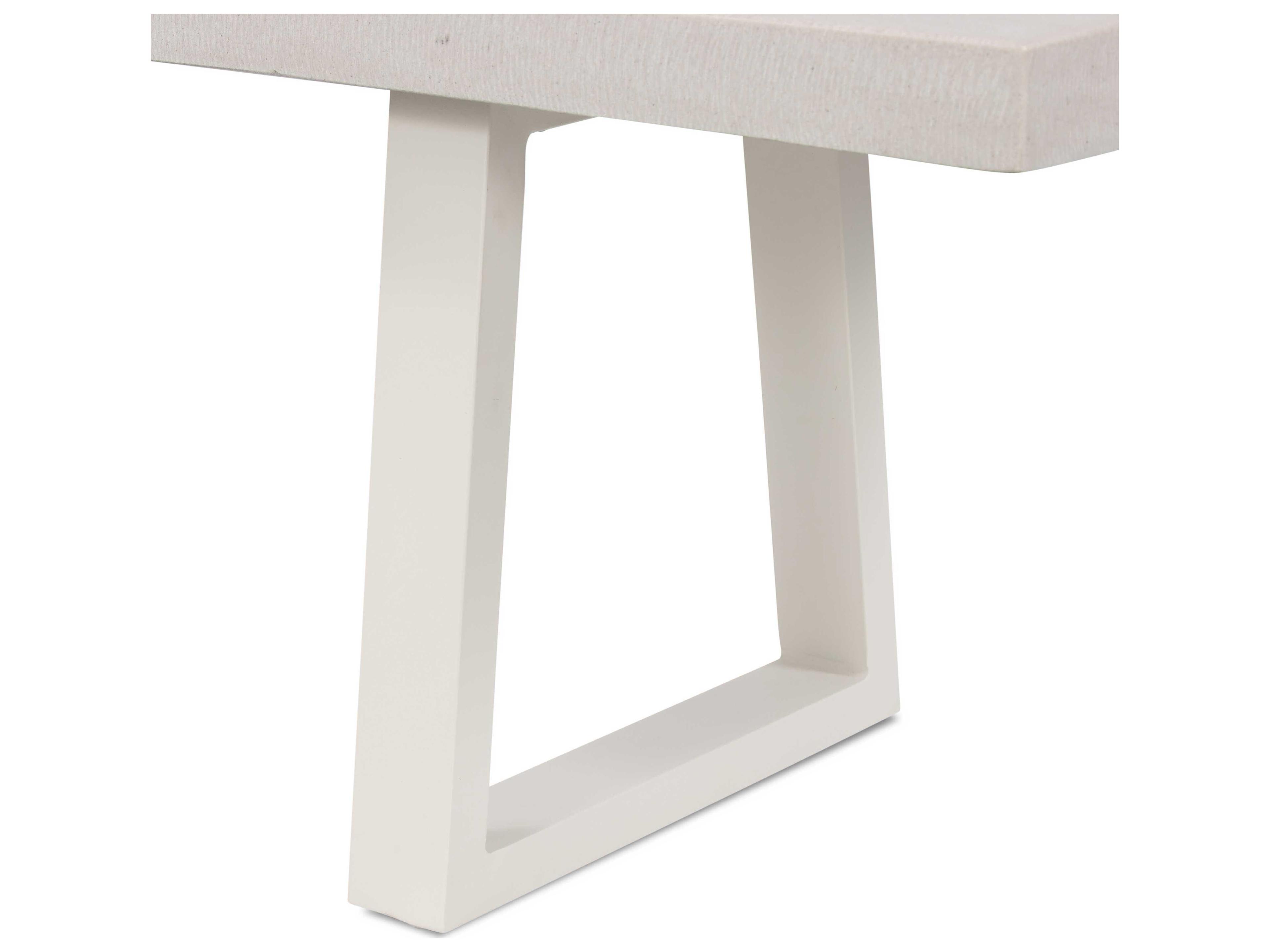 Luxecor Globetrotter Outdoor Natural White / Sand Resin Metal Bench