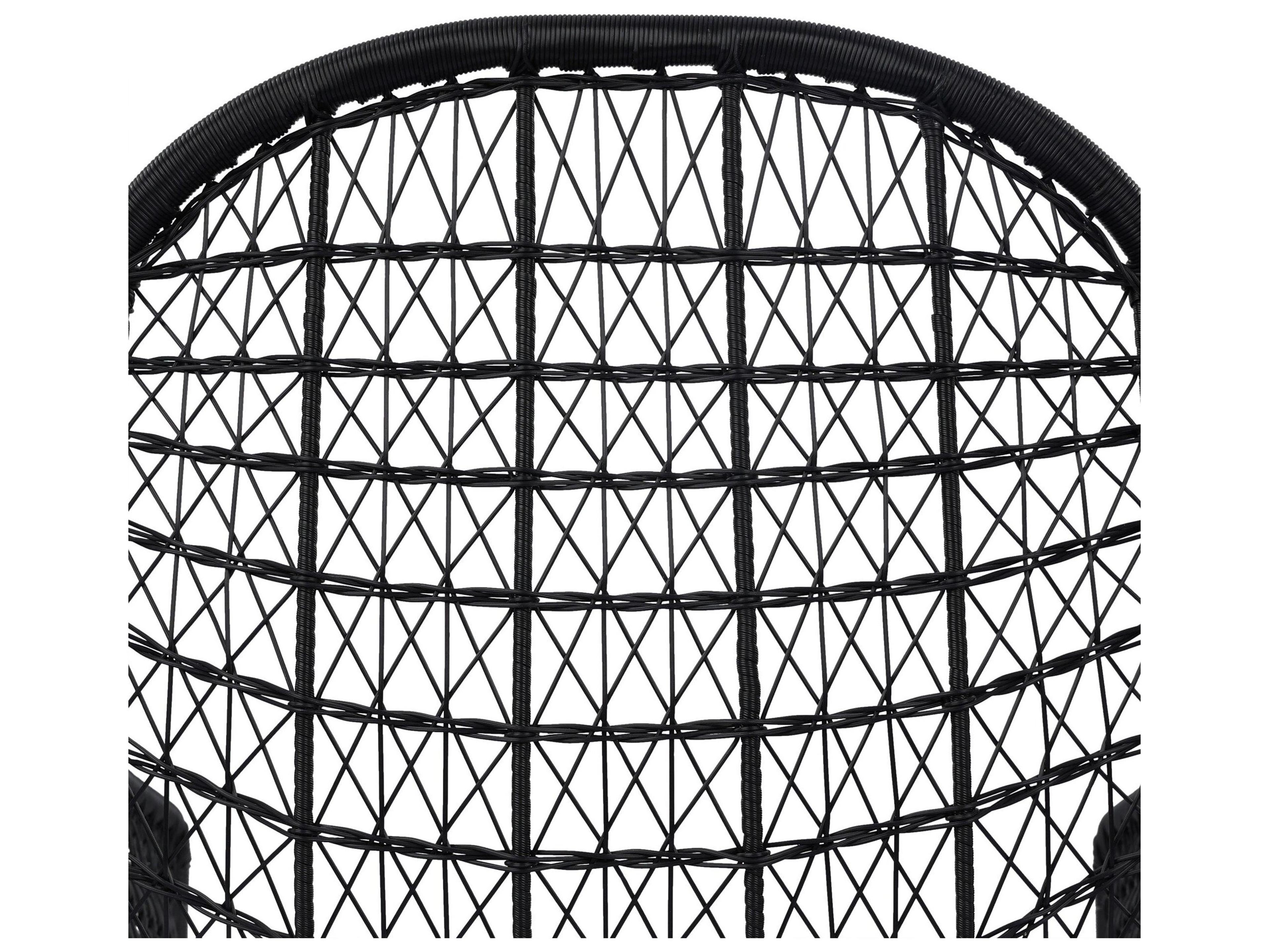 Four Hands Outdoor Grass Roots Wicker Bar Stool