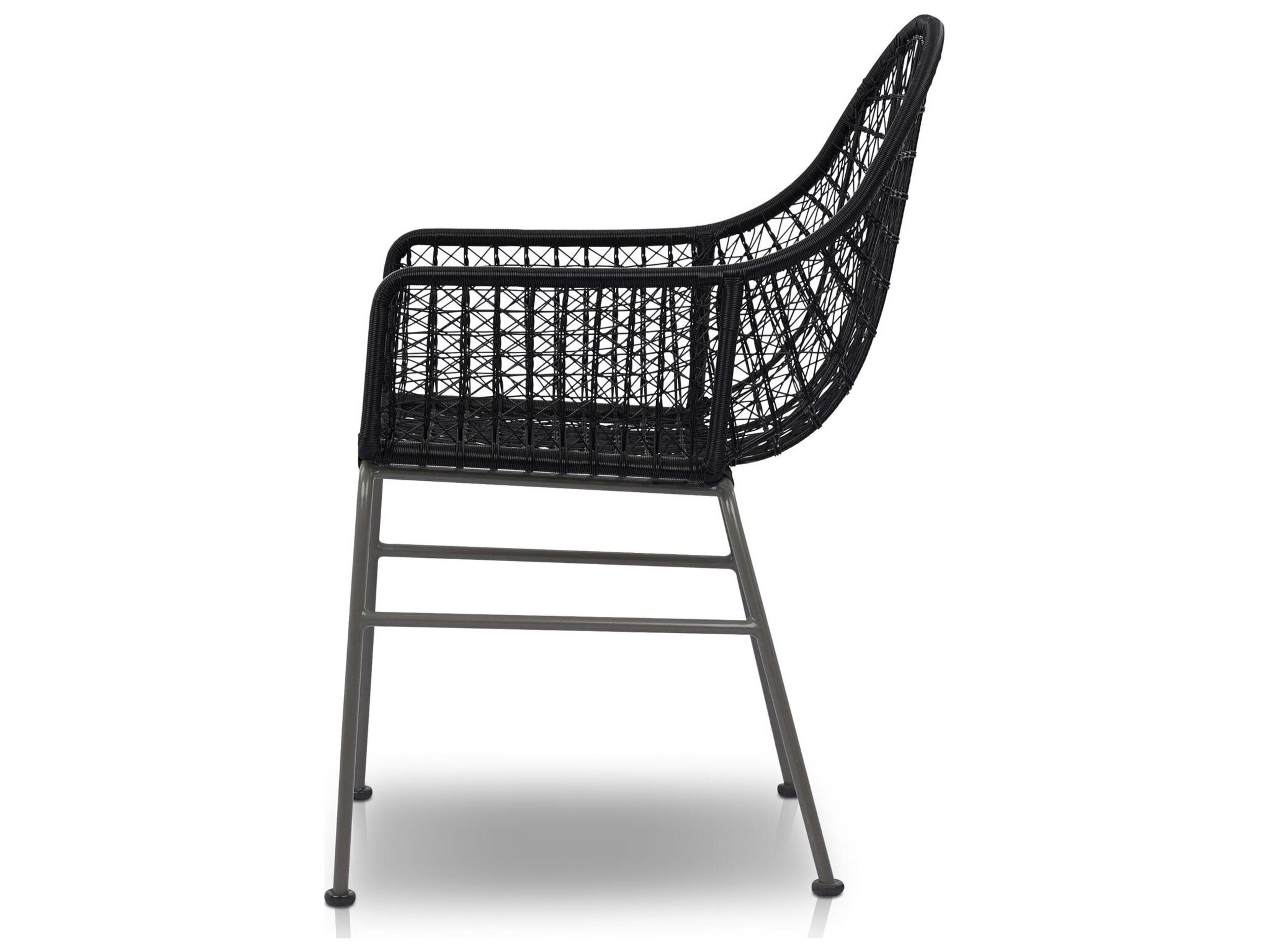 Luxecor Globetrotter Outdoor Grey Bronze / Smoke Black Arm Dining Chair