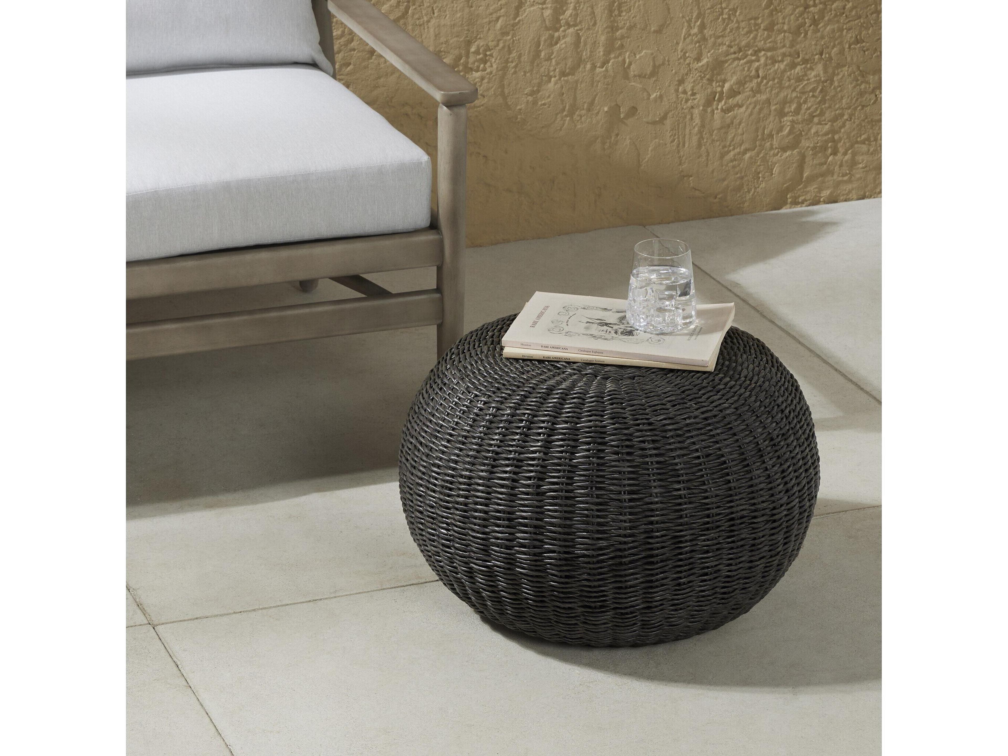 Globetrotter Outdoor Vintage Coal Ottoman