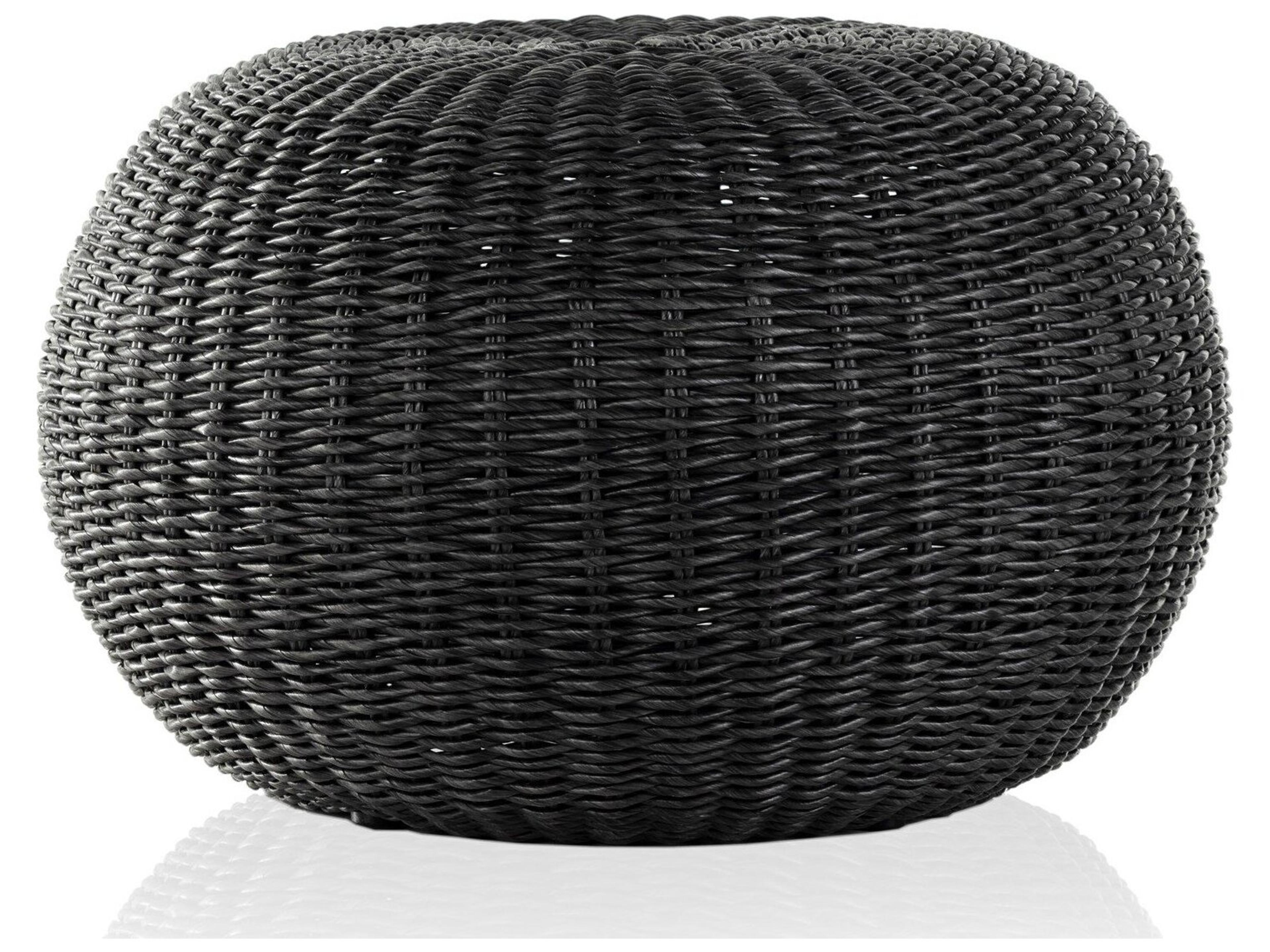 Luxecor Globetrotter Outdoor Vintage Coal Ottoman