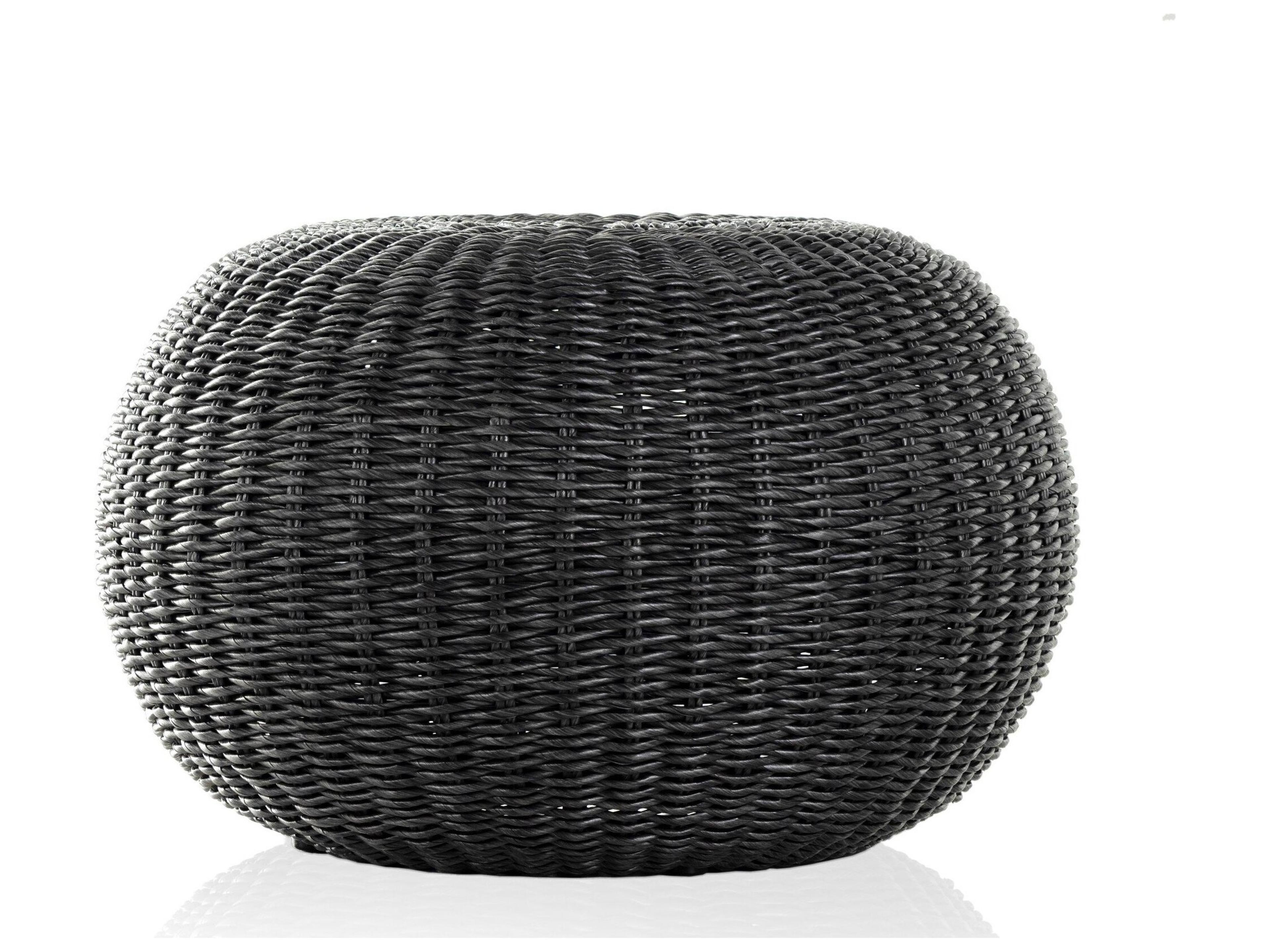 Luxecor Globetrotter Outdoor Vintage Coal Ottoman