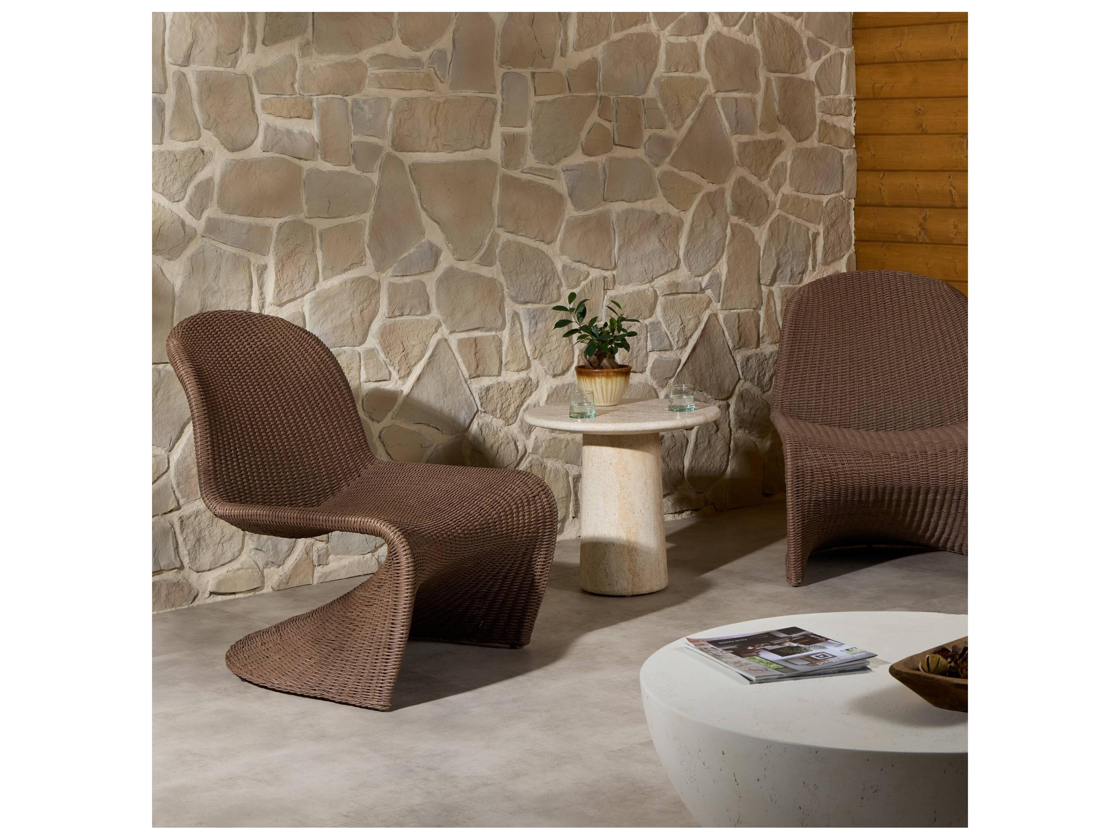 Four Hands Outdoor Grass Roots Portia Tanned Weave Lounge Chair